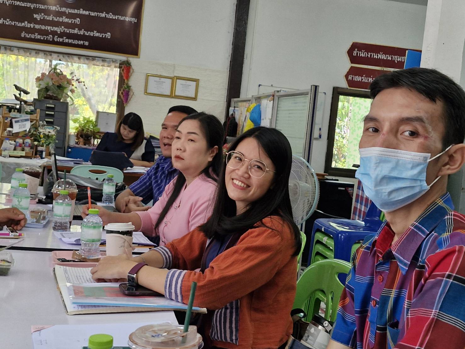 พช.หนองคาย ลงพื้นที่ นิเทศติดตามส่งเสริมและสนับสนุนการดำเนินงานพัฒนาชุมชนอำเภอรัตนวาปี