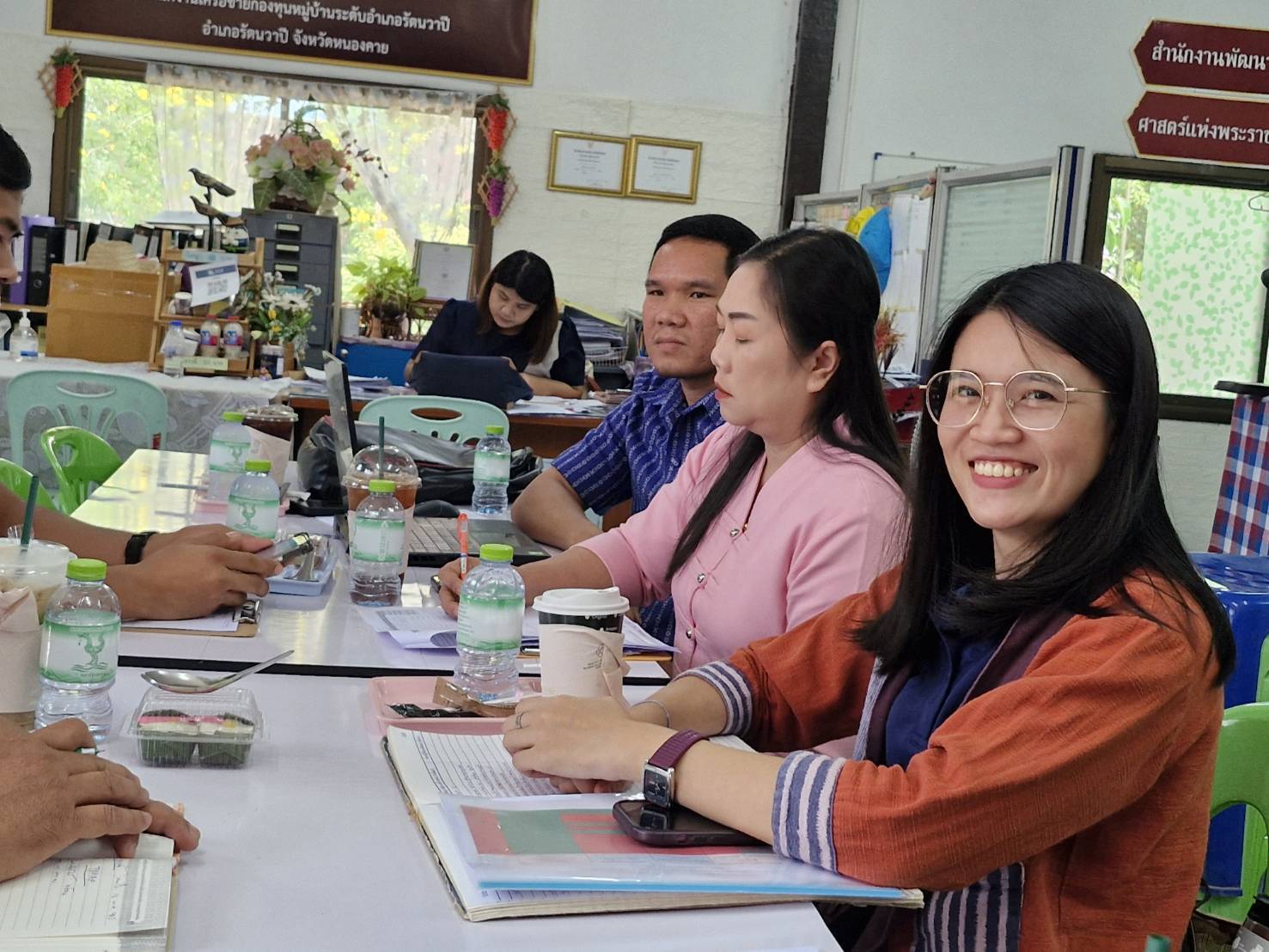 พช.หนองคาย ลงพื้นที่ นิเทศติดตามส่งเสริมและสนับสนุนการดำเนินงานพัฒนาชุมชนอำเภอรัตนวาปี