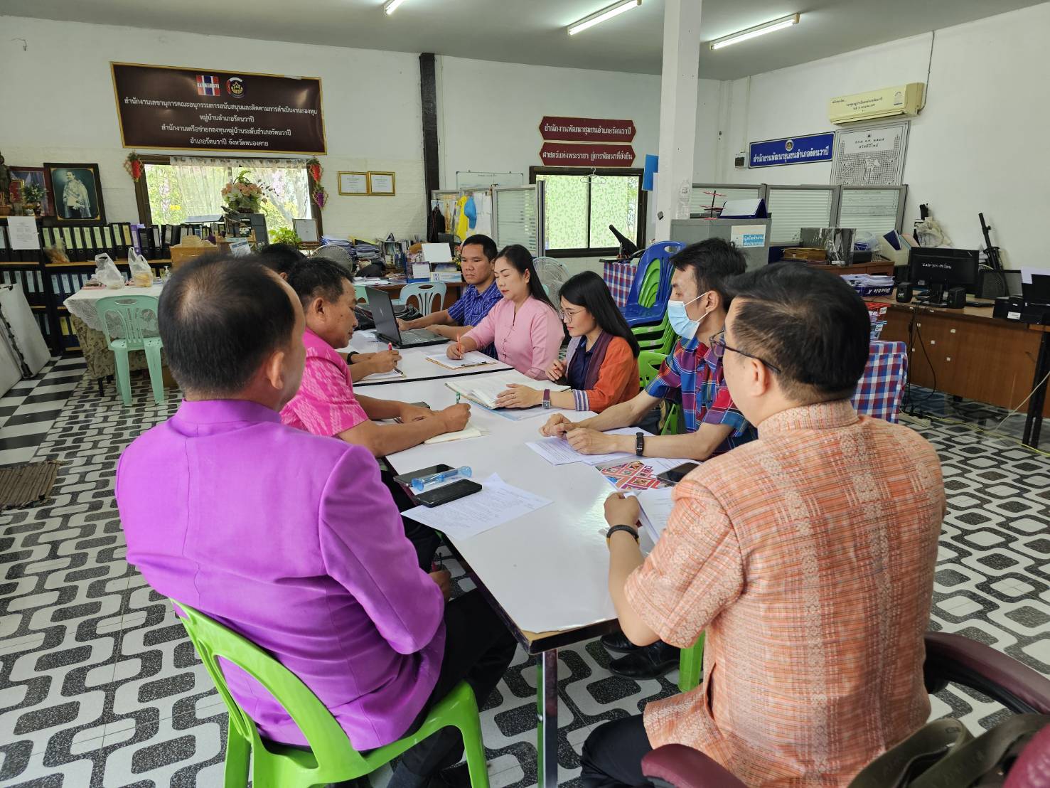 พช.หนองคาย ลงพื้นที่ นิเทศติดตามส่งเสริมและสนับสนุนการดำเนินงานพัฒนาชุมชนอำเภอรัตนวาปี