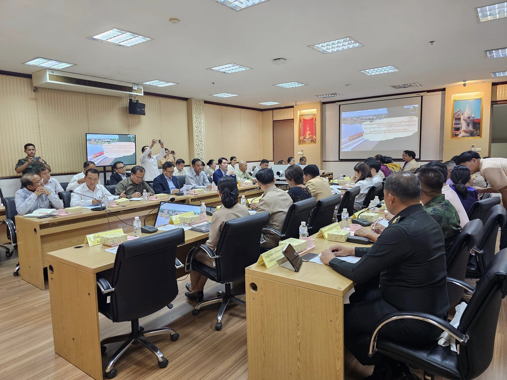 พช.หนองคาย ร่วมการประชุมหารือจัดงานเฉลิมฉลองวันครบรอบ 30 ปี สะพานมิตรภาพไทย – ลาว แห่งที่ 1 (หนองคาย – เวียงจันทน์)