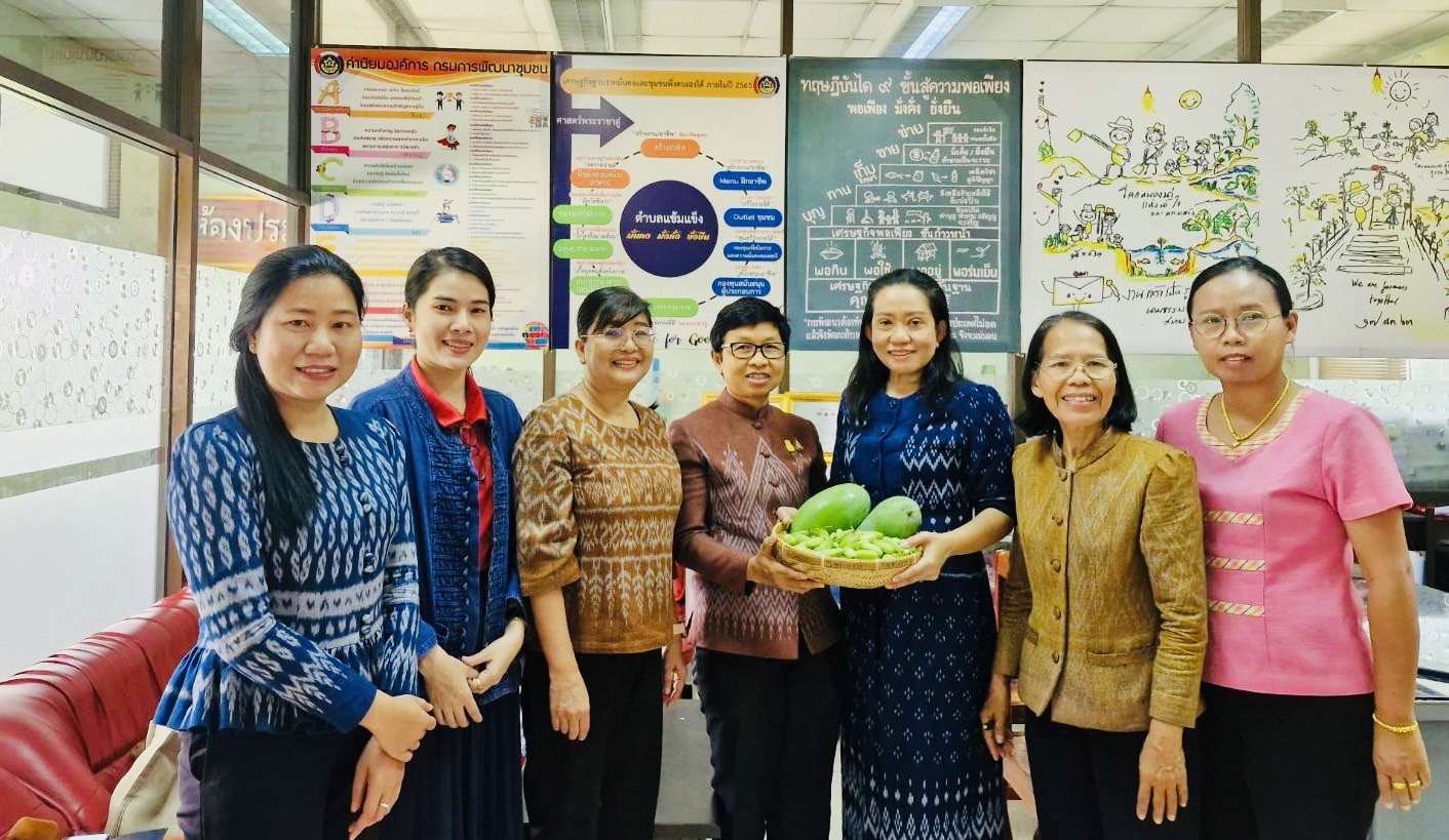 พช.หนองคาย ลงพื้นที่ นิเทศติดตามส่งเสริมและสนับสนุนการดำเนินงานสำนักงานพัฒนาชุมชนอำเภอศรีเชียงใหม่ จังหวัดหนองคาย