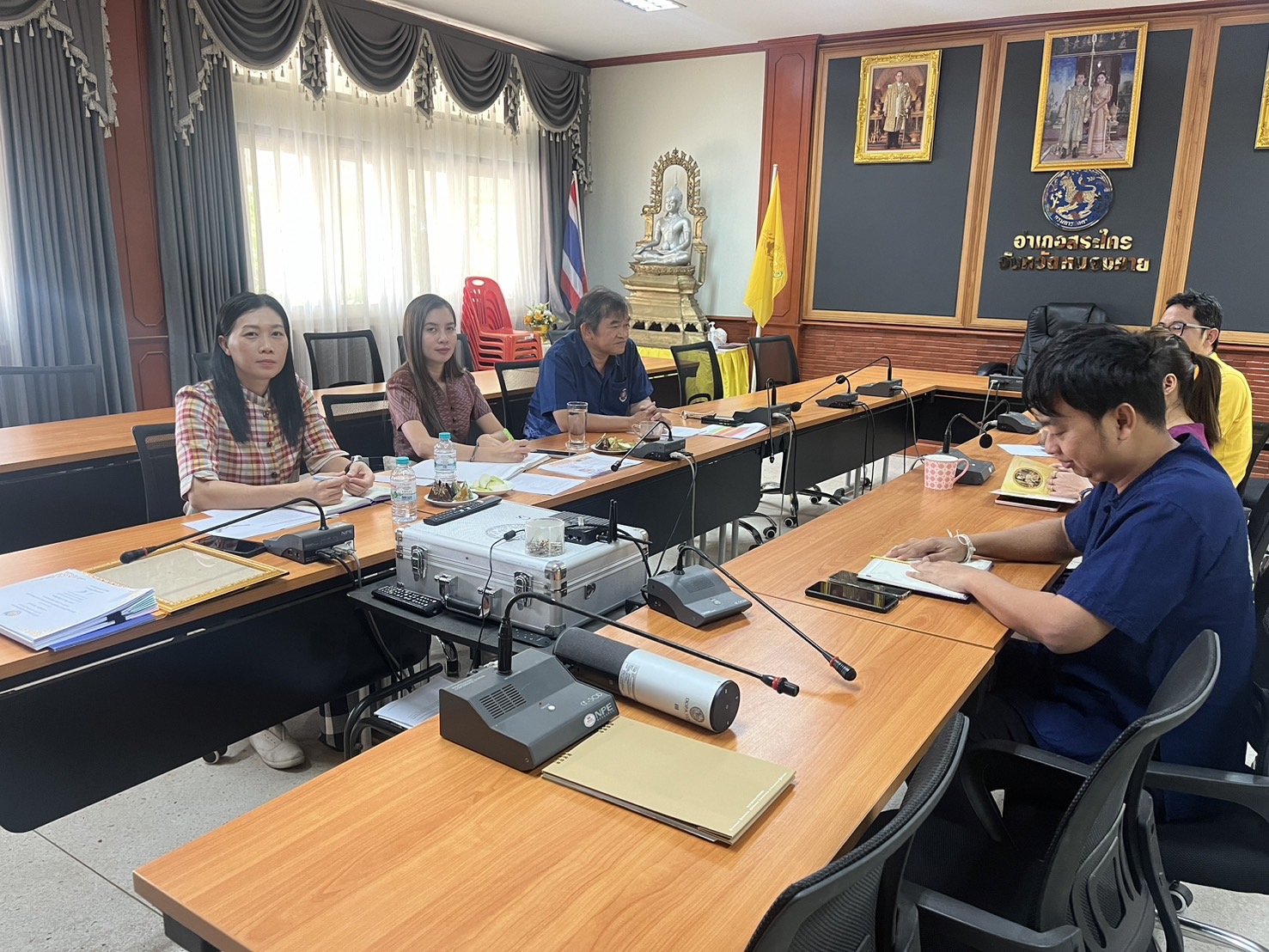 พช.หนองคาย ลงพื้นที่ นิเทศติดตามส่งเสริมและสนับสนุนการดำเนินงานสำนักงานพัฒนาชุมชนอำเภอสระใคร จังหวัดหนองคาย
