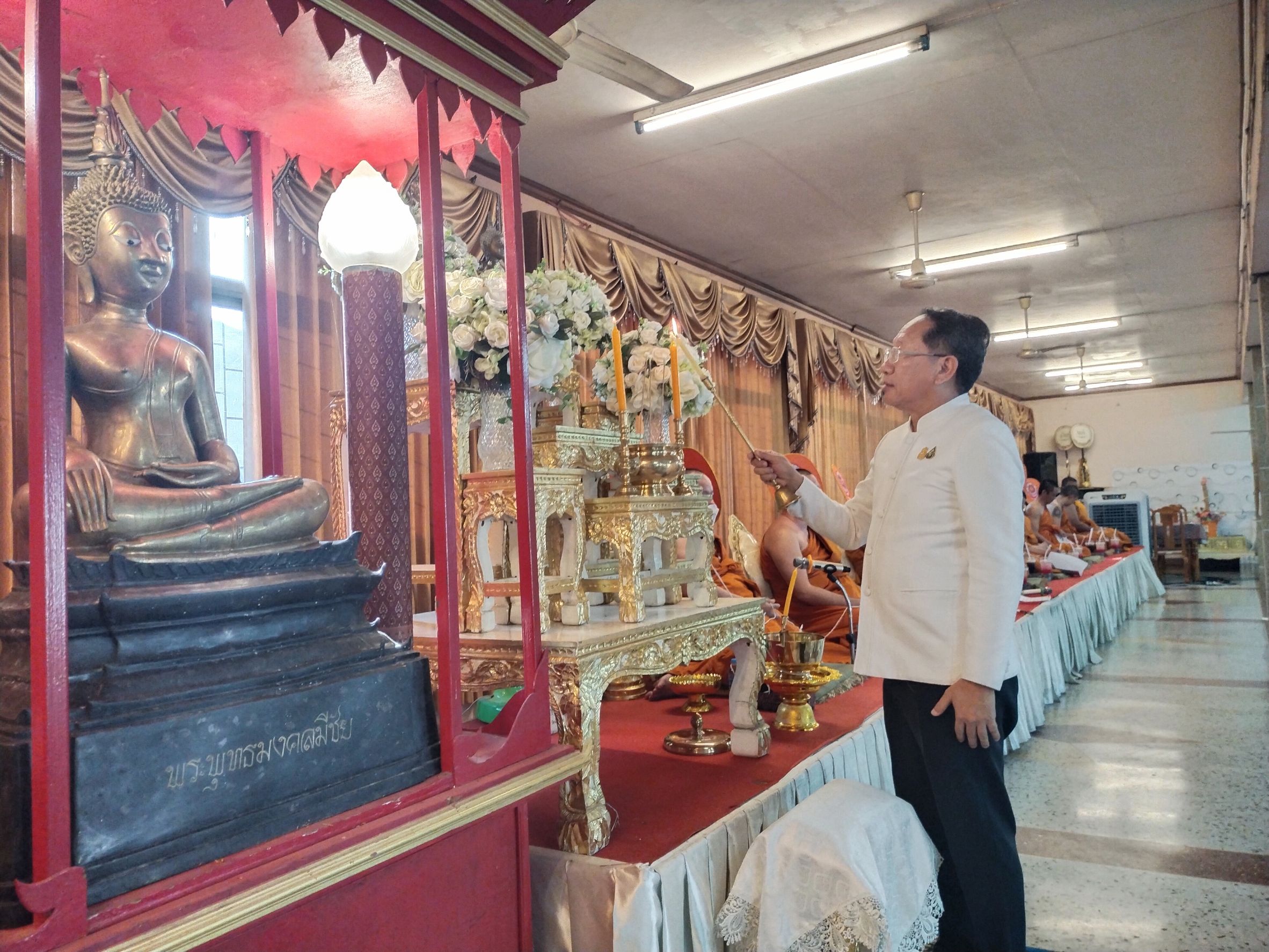 พช.หนองคาย ร่วมพิธีเจริญพระพุทธมนต์เพื่อสวดสาธยายถวายเป็นพระราชกุศล ถวายพระพรชัยมงคลแด่ สมเด็จพระเจ้าลูกเธอ เจ้าฟ้าพัชรกิติยาภา นเรนทิราเทพยวดี กรมหลวงราชสาริณีสิริพัชร มหาวัชรราชธิดา