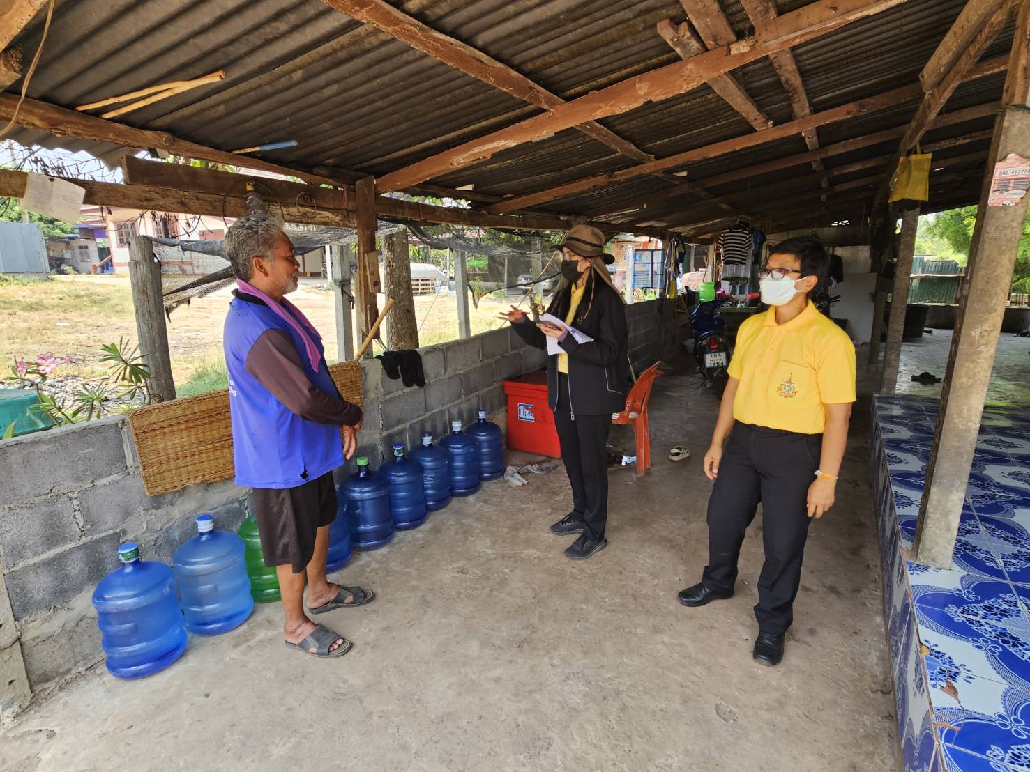 พช.หนองคาย ลงพื้นที่จัดเก็บข้อมูลครัวเรือนที่ขอรับการสนับสนุนวัสดุอุปกรณ์ ภายใต้บันทึกข้อตกลงความร่วมมือในการแก้ไขปัญหาความยากจนเชิงบูรณาการ ระหว่าง กรมการพัฒนาชุมชน กระทรวงมหาดไทย กับ มูลนิธิป่อเต็กตึ๊ง