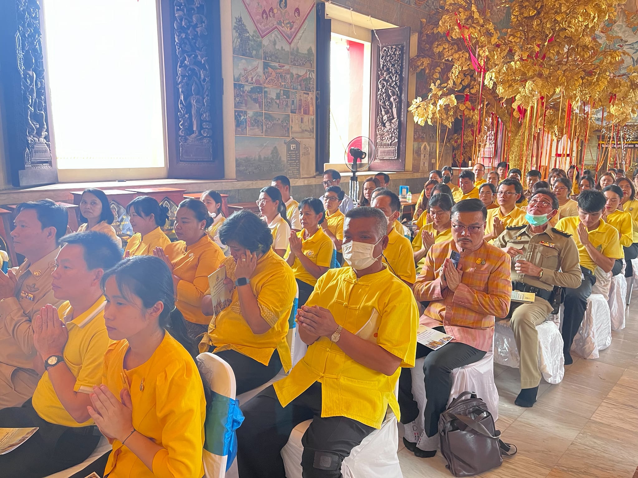 พช.หนองคาย ร่วมพิธีเจริญพระพุทธมนต์และเจริญจิตตภาวนาถวายพระพรชัยมงคลแด่พระบาทสมเด็จพระเจ้าอยู่หัว เนื่องในโอกาสมหามงคลเฉลิพระชนมพรรษา 6 รอบ 28 กรกฎาคม 2567