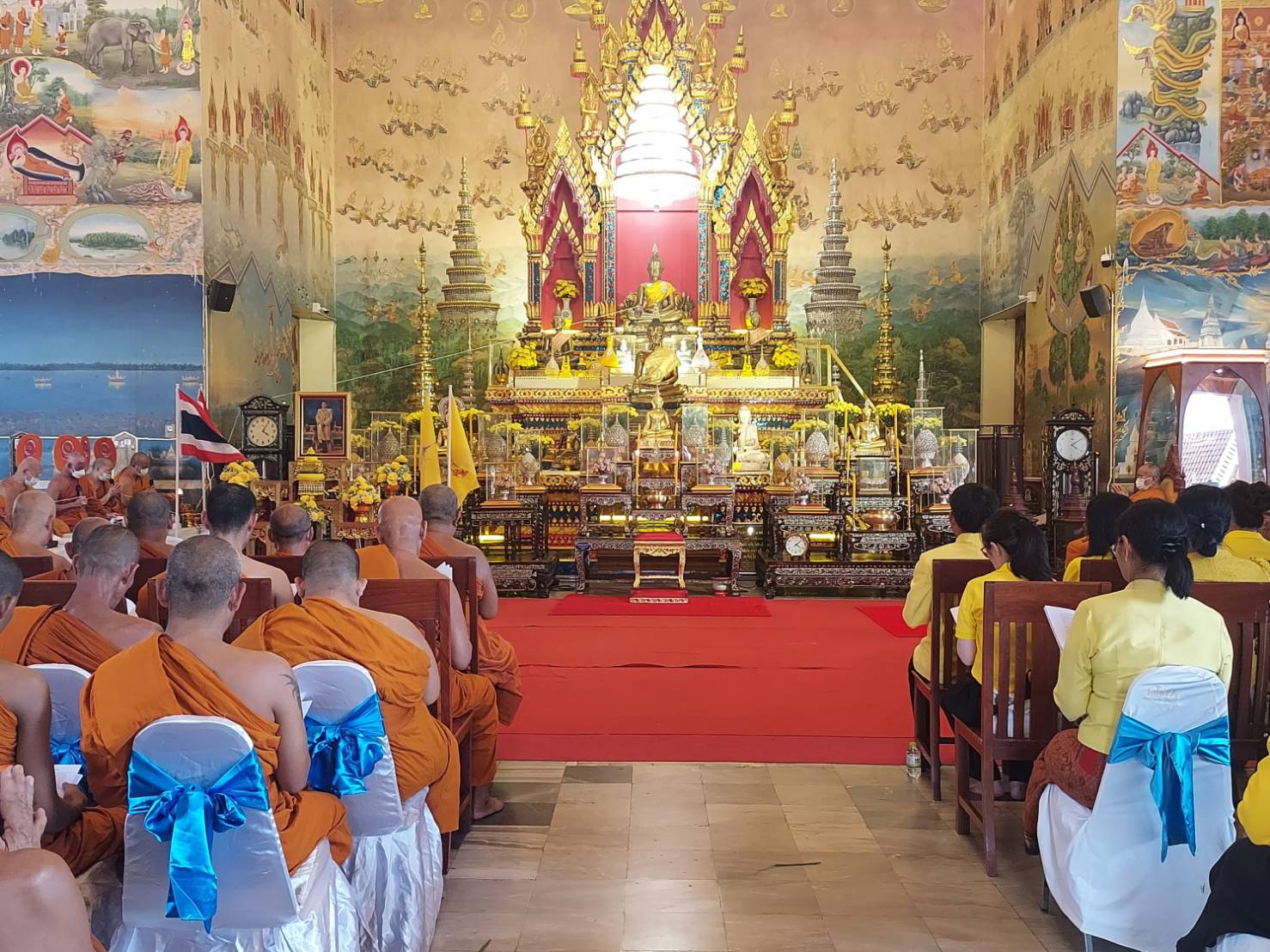 พช.หนองคาย ร่วมพิธีเจริญพระพุทธมนต์และเจริญจิตตภาวนาถวายพระพรชัยมงคลแด่พระบาทสมเด็จพระเจ้าอยู่หัว เนื่องในโอกาสมหามงคลเฉลิพระชนมพรรษา 6 รอบ 28 กรกฎาคม 2567