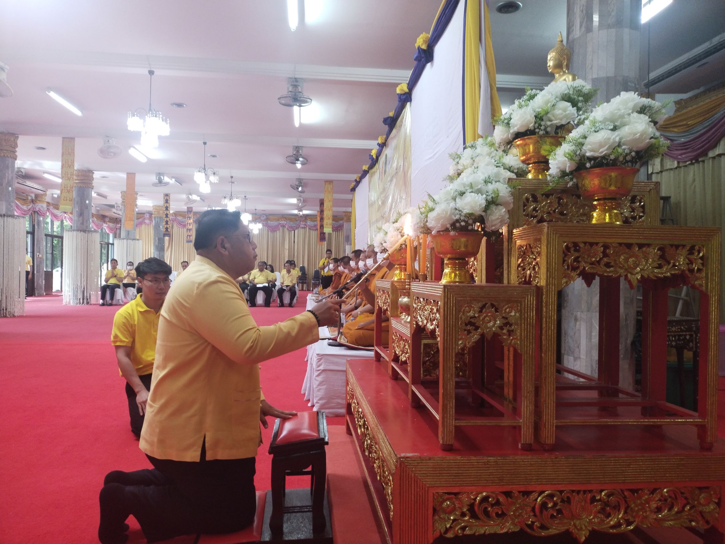 พช.หนองคาย ร่วมพิธีเจริญพระพุทธมนต์และการเจริญจิตตภาวนาถวายพระพรชัยมงคล แด่พระบาทสมเด็จพระเจ้าอยู่หัว เนื่องในโอกาสมหามงคลเฉลิมพระชนมพรรษา 6 รอบ 28 กรกฎาคม 2567