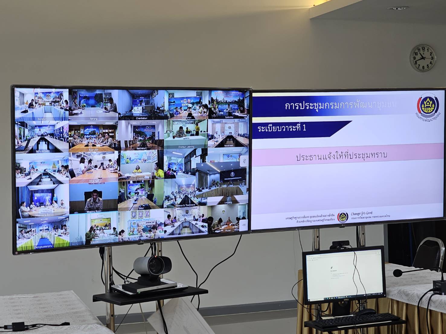 พช.หนองคาย ร่วมการประชุมกรมการพัฒนาชุมชน ครั้งที่ 6/2567 ผ่านระบบวิดีทัศน์ทางไกล (Video Conference)