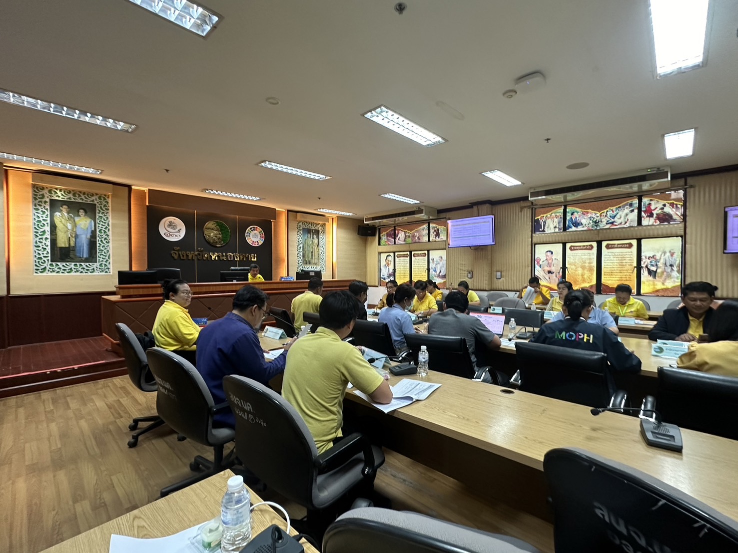 พช.หนองคาย ร่วมประชุมเพื่อซักซ้อมแนวทางการจัดนิทรรศการเพื่อแสดงถึงผลลัพธ์การปฏิบัติงานของจังหวัดหนองคาย ประกอบการตรวจประเมิน PMQA จังหวัดหนองคาย ประจำปี พ.ศ. 2567 หมวด 4 ด้านการวิเคราะห์ผลการดำเนินงานขององค์การและการจัดการความรู้ 