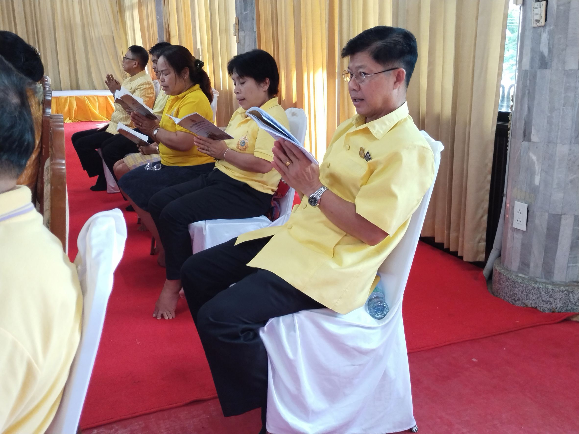 พช.หนองคาย ร่วมพิธีเจริญพระพุทธมนต์และการเจริญจิตตภาวนาถวายพระพรชัยมงคล แด่พระบาทสมเด็จพระเจ้าอยู่หัว เนื่องในโอกาสมหามงคลเฉลิมพระชนมพรรษา 6 รอบ 28 กรกฎาคม 2567