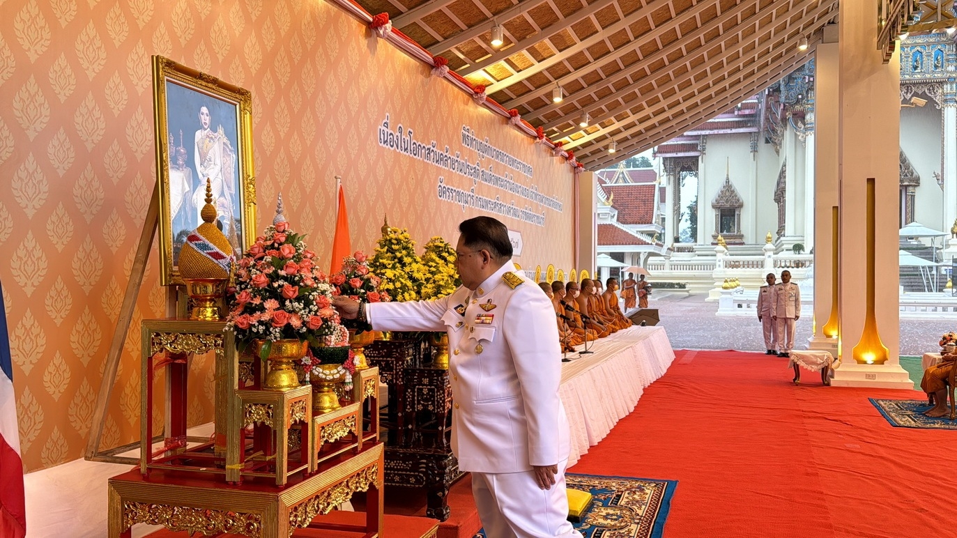 พช.หนองคาย ร่วมพิธีทำบุญตักบาตรถวายพระราชกุศล เนื่องในโอกาสวันคล้ายวันประสูติ สมเด็จพระเจ้าน้องนางเธอ เจ้าฟ้าจุฬาภรณวลัยลักษณ์ อัครราชกุมารี กรมพระศรีสวางควัฒน วรขัตติยราชนารี 4 กรกฎาคม 2567