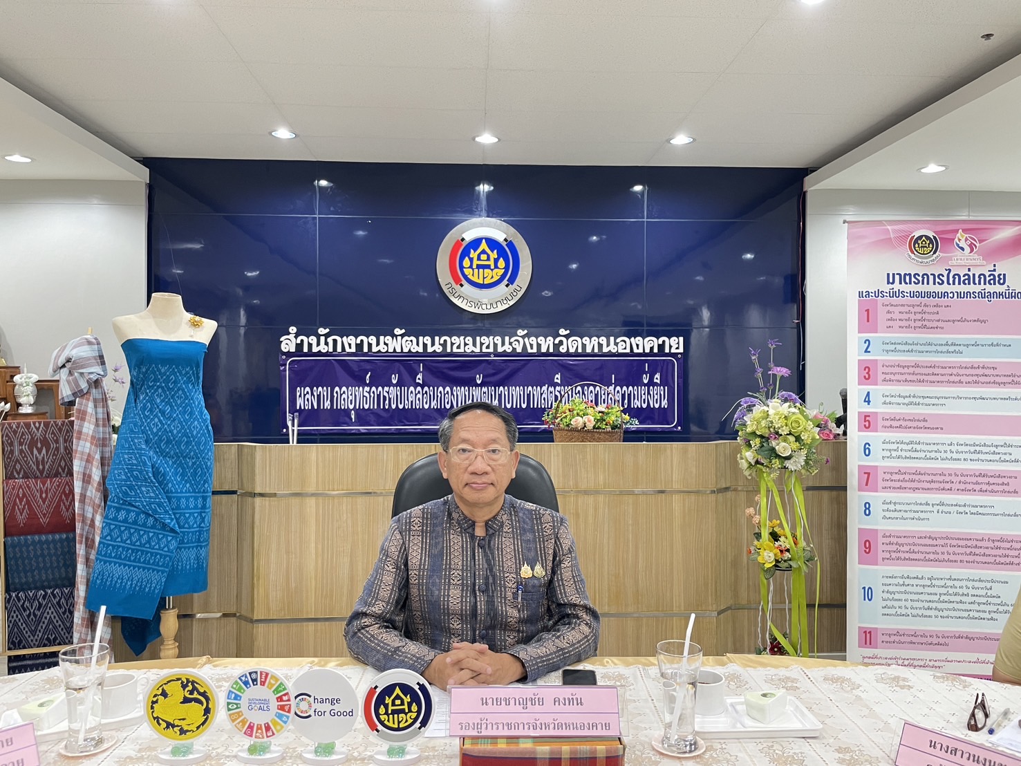 พช.หนองคาย รับการตรวจพิจารณาการประกวดนวัตกรรมงานพัฒนาชุมชนที่มีความโดดเด่น ของกรมการพัฒนาชุมชน