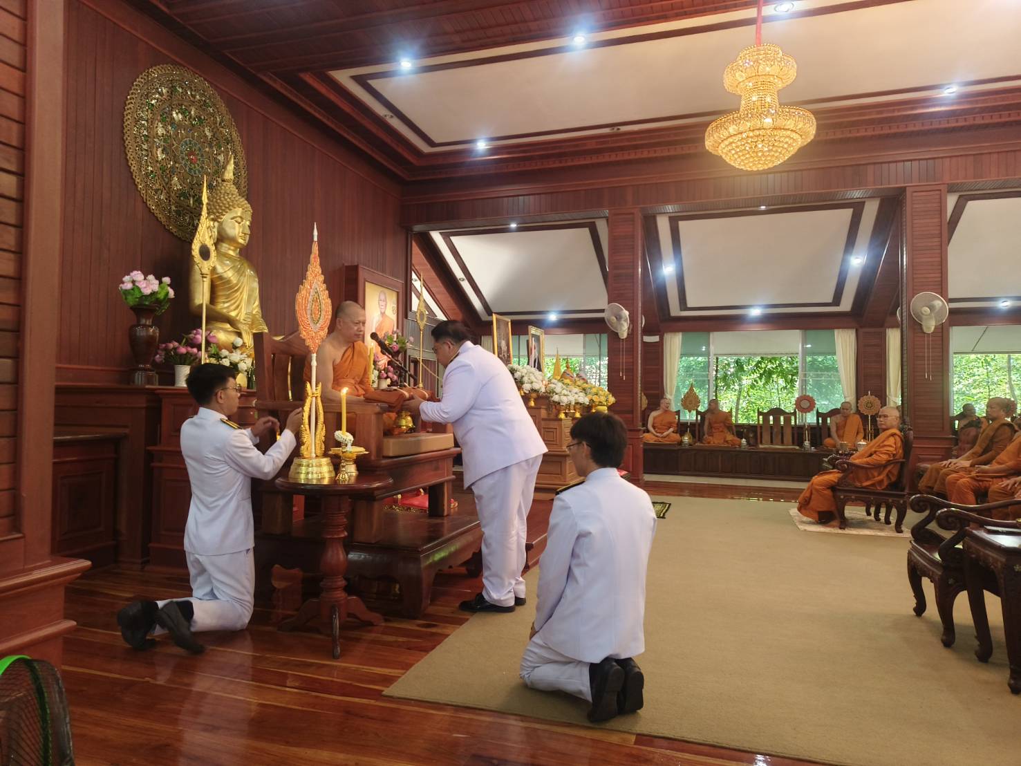 พช.หนองคาย ร่วมพิธีบำเพ็ญกุศลถวายพระราชกุศลแด่พระบาทสมเด็จพระจอมเกล้าเจ้าอยู่หัว พระสยามเทวมหามกุฎวิทยมหาราช ในอภิลักขิตสมัย 200 ปี นับแต่ทรงผนวช ในพระบรมราชูปถัมภ์