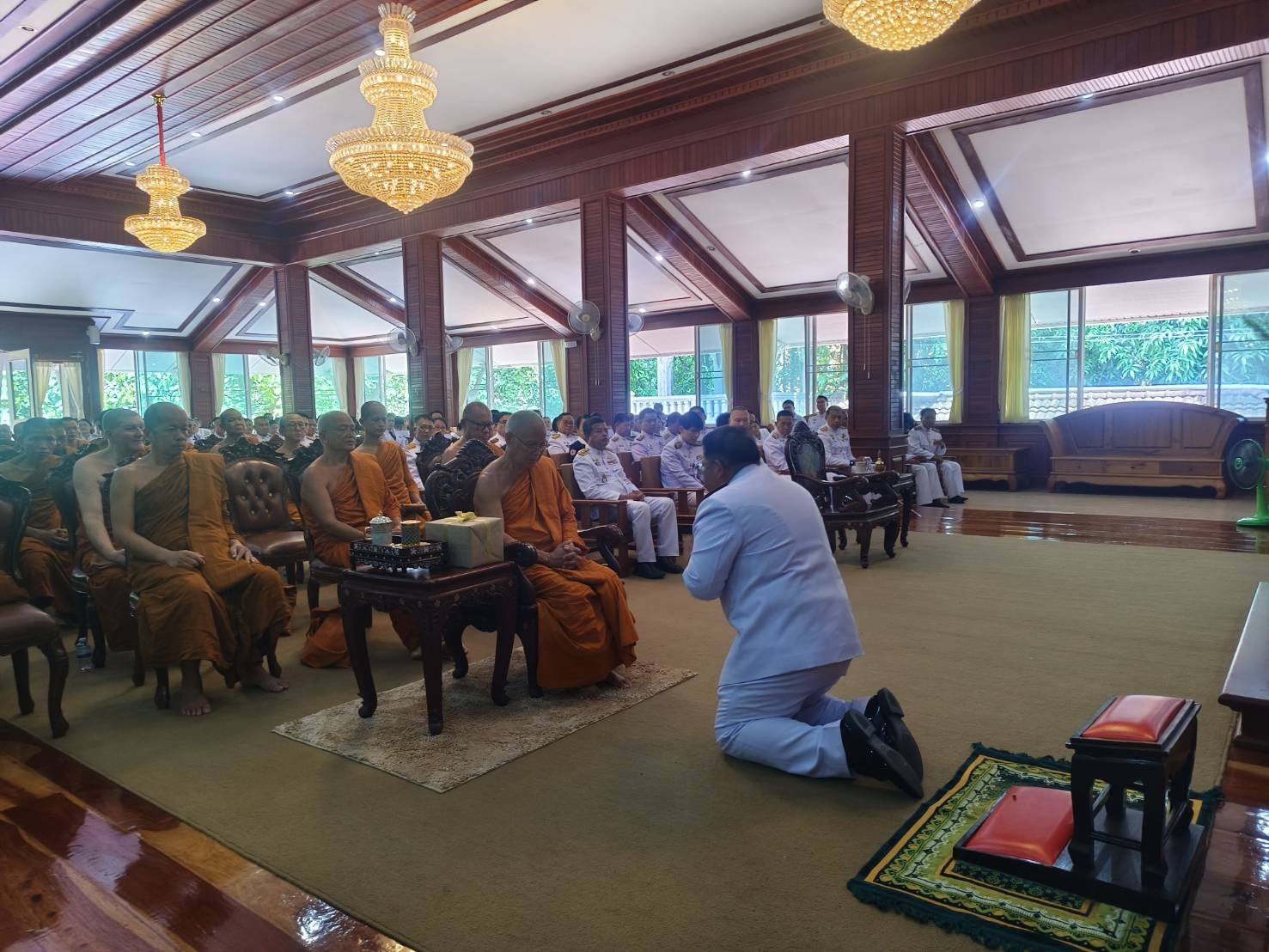 พช.หนองคาย ร่วมพิธีบำเพ็ญกุศลถวายพระราชกุศลแด่พระบาทสมเด็จพระจอมเกล้าเจ้าอยู่หัว พระสยามเทวมหามกุฎวิทยมหาราช ในอภิลักขิตสมัย 200 ปี นับแต่ทรงผนวช ในพระบรมราชูปถัมภ์