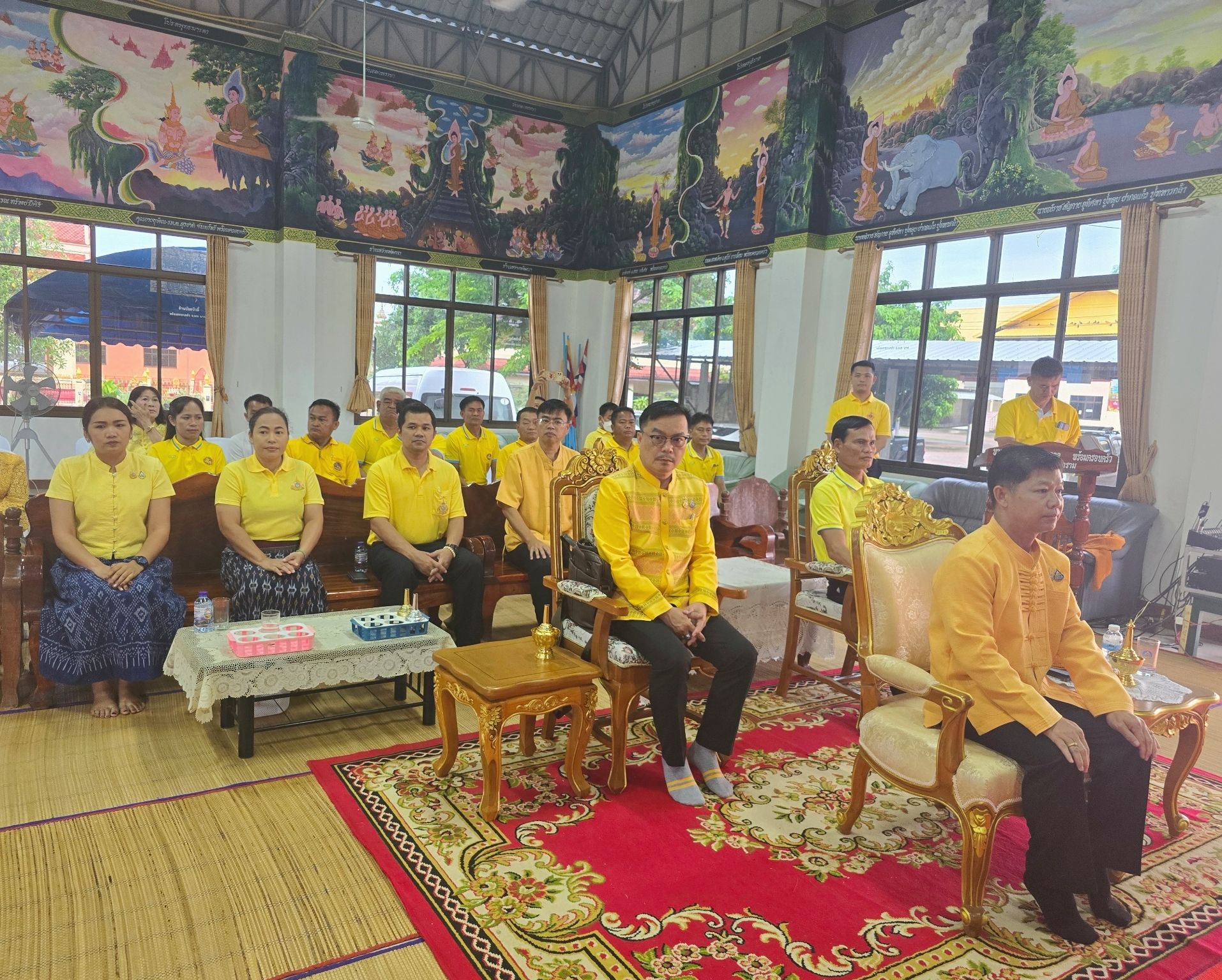 พช.หนองคาย ร่วมเป็นเจ้าภาพพิธีทำบุญตักบาตรและร่วมอุปถัมภ์พระภิษุ โครงการบรรพชาอุปสมบท เฉลิมพระเกียรติพระบาทสมเด็จพระเจ้าอยู่หัว เนื่องในโอกาสมหามงคลเฉลิมพระชนมพรรษา 6 รอบ 28 กรกฎาคม 2567