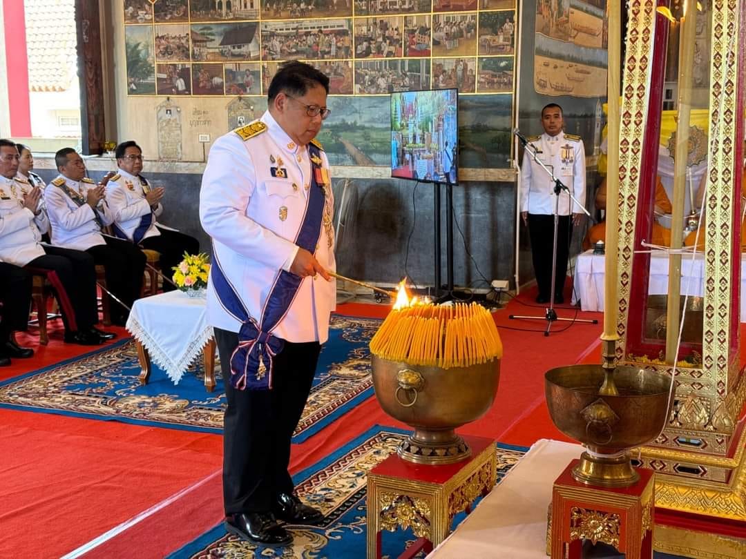 พช.หนองคาย ร่วมพิธีเสกน้ำพระพุทธมนต์ศักดิ์สิทธิ์ เนื่องในโอกาสพระราชพิธีมหามงคลเฉลิมพระชนมพรรษา 6 รอบ 28 กรกฎาคม 2567