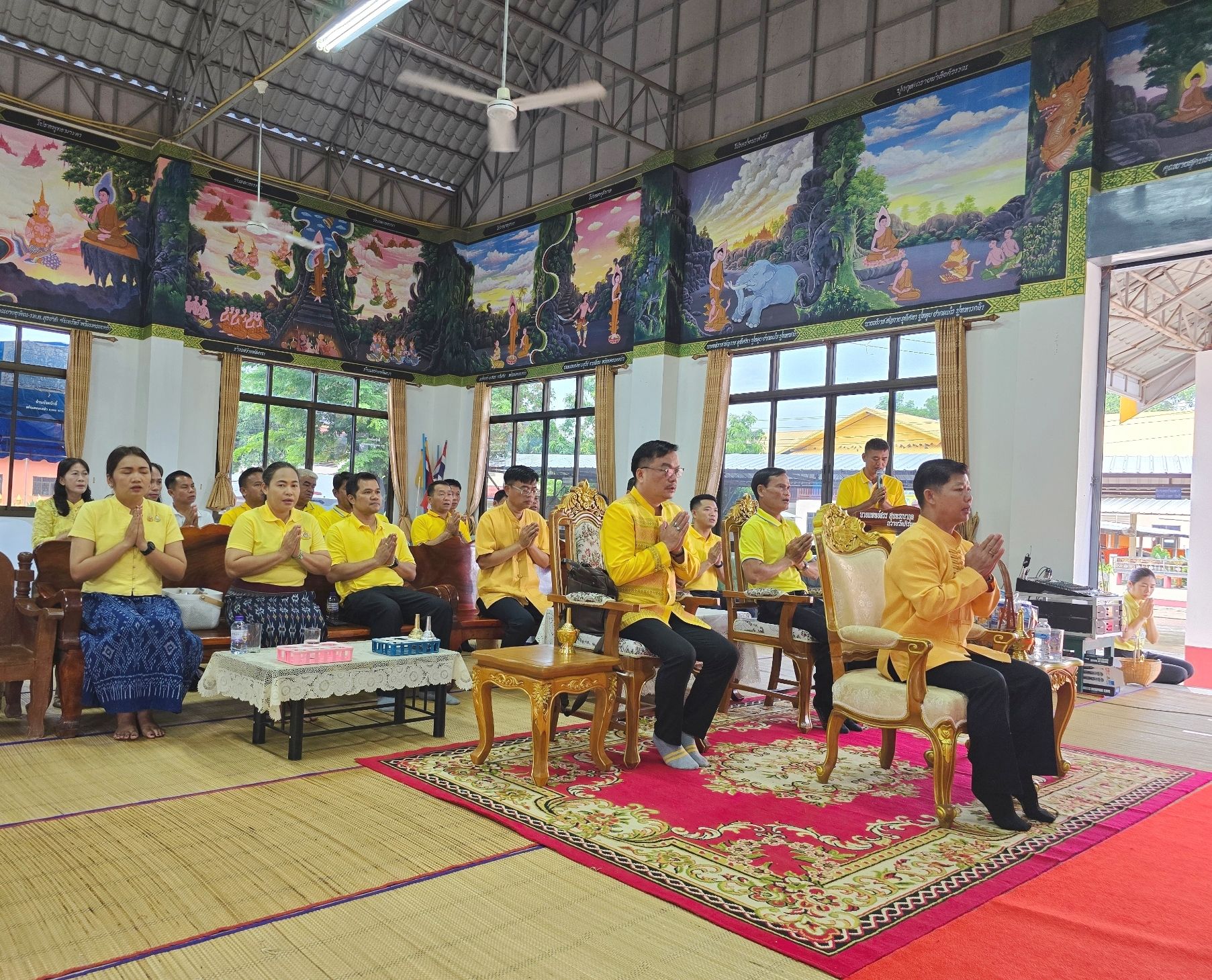 พช.หนองคาย ร่วมเป็นเจ้าภาพพิธีทำบุญตักบาตรและร่วมอุปถัมภ์พระภิษุ โครงการบรรพชาอุปสมบท เฉลิมพระเกียรติพระบาทสมเด็จพระเจ้าอยู่หัว เนื่องในโอกาสมหามงคลเฉลิมพระชนมพรรษา 6 รอบ 28 กรกฎาคม 2567
