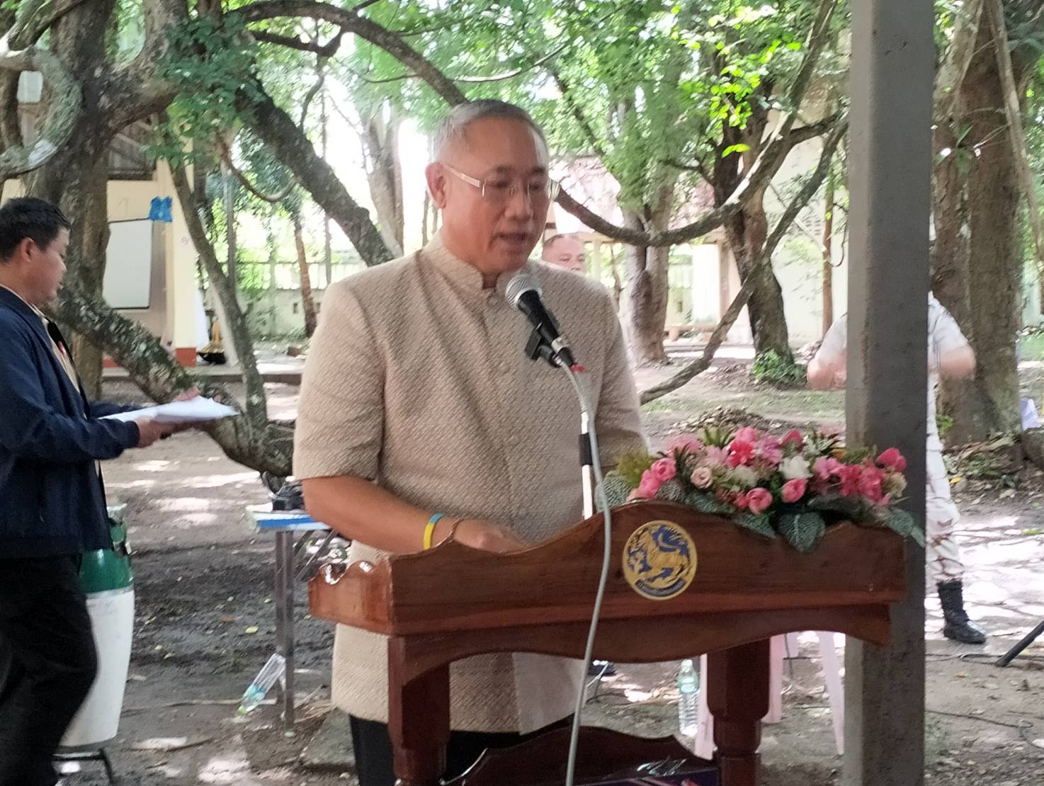 พช.หนองคาย ร่วมพิธีปิดโครงการฝึกอบรมช่วยเหลือผู้เสพ/ผู้ติดยาเสพติดของศูนย์ฟื้นฟูสภาพทางสังคมจังหวัดหนองคาย ประจำปีงบประมาณ พ.ศ.2567