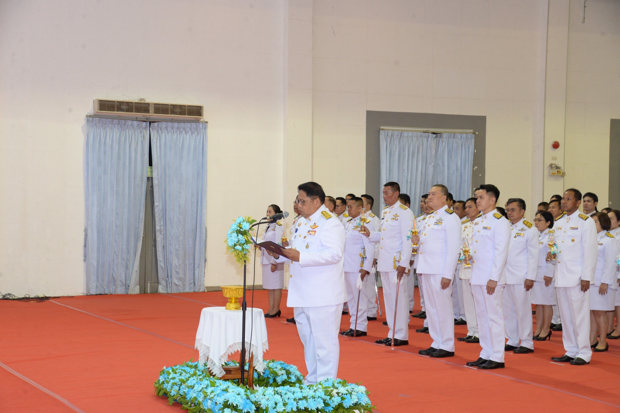 พช.หนองคาย ร่วมพิธีถวายเครื่องราชสักการะและวางพานพุ่ม และจุดเทียนชัยถวายพระพร สมเด็จพระนางเจ้าสิริกิตติ์ พระบรมราชินีนาถ พระบรมราชชนนีพันปีหลวง เนื่องในโอกาสวันเฉลิมพระชนมพรรษา 12 สิงหาคม 2567