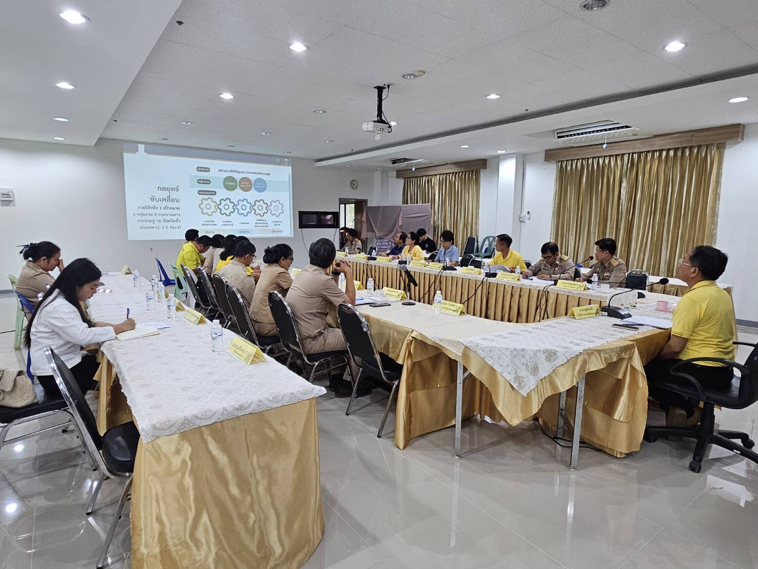 พช.หนองคาย จัดประชุมคณะทำงานสนับสนุนการขับเคลื่อนการพัฒนาเศรษฐกิจฐานรากและประชารัฐฯ จังหวัดหนองคาย ครั้งที่ 1/2567