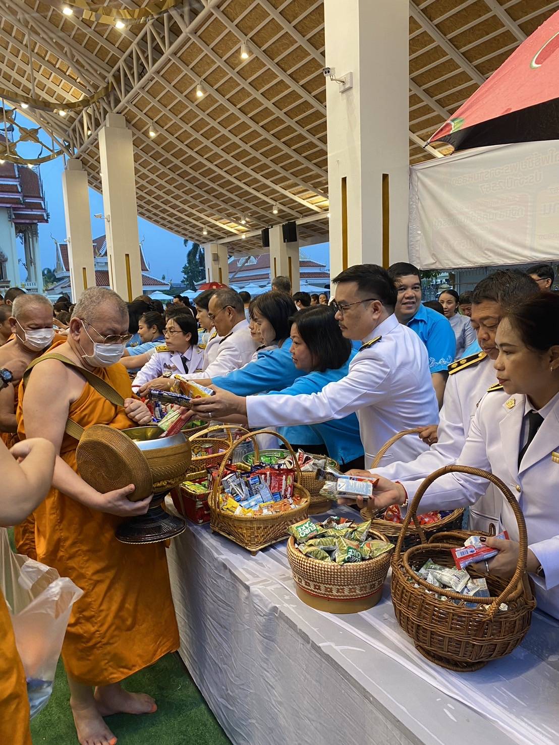 พช.หนองคาย ร่วมพิธีทำบุญตักบาตรถวายพระราชกุศลและเฉลิมพระเกียรติ สมเด็จพระนางเจ้าสิริกิติ์พระบรมราชินีนาถ พระบรมราชชนนีพันปีหลวง เนื่องในโอกาสมหามงคลเฉลิมพระชนมพรรษา 12 สิงหาคม 2567