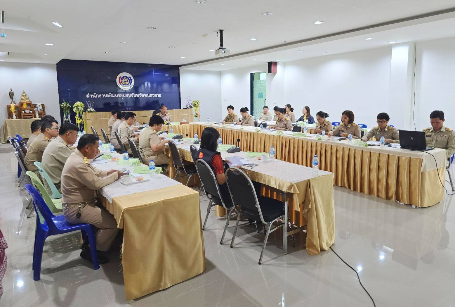 พช.หนองคาย ประชุมคณะทำงานบริหารการจัดเก็บข้อมูลความจำเป็นพื้นฐาน (จปฐ.) ด้วยเครื่องมืออิเล็กทรอนิกส์ ระดับจังหวัด ปี 2567