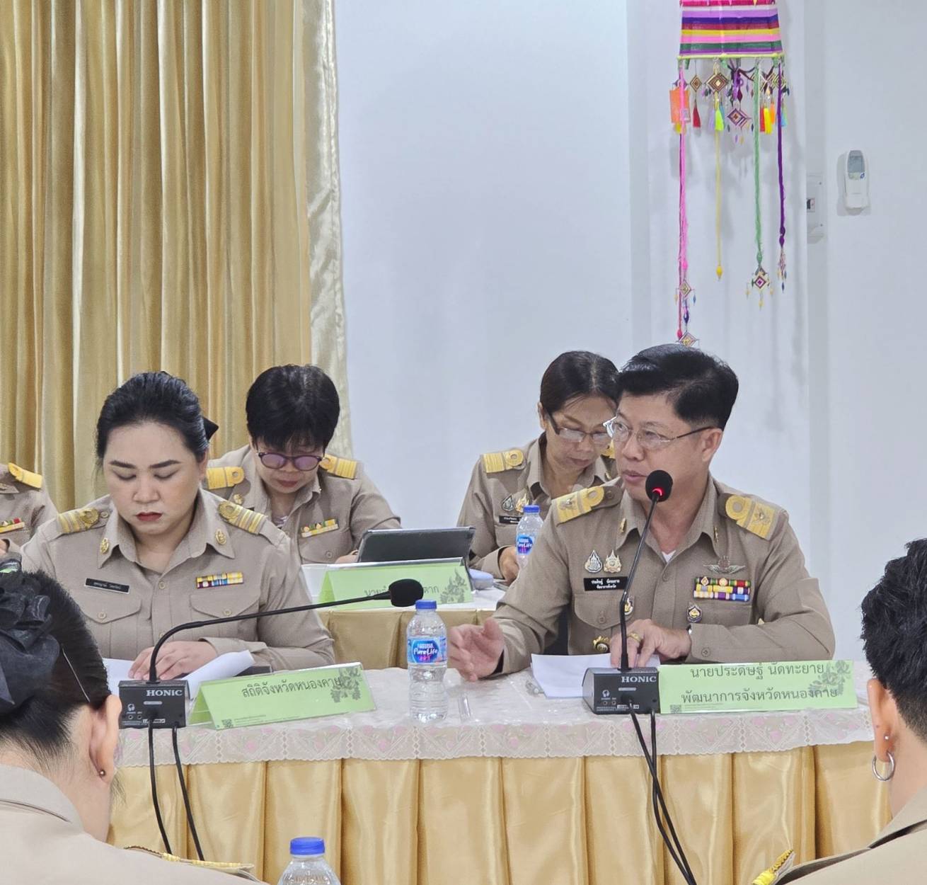 พช.หนองคาย ประชุมคณะทำงานบริหารการจัดเก็บข้อมูลความจำเป็นพื้นฐาน (จปฐ.) ด้วยเครื่องมืออิเล็กทรอนิกส์ ระดับจังหวัด ปี 2567