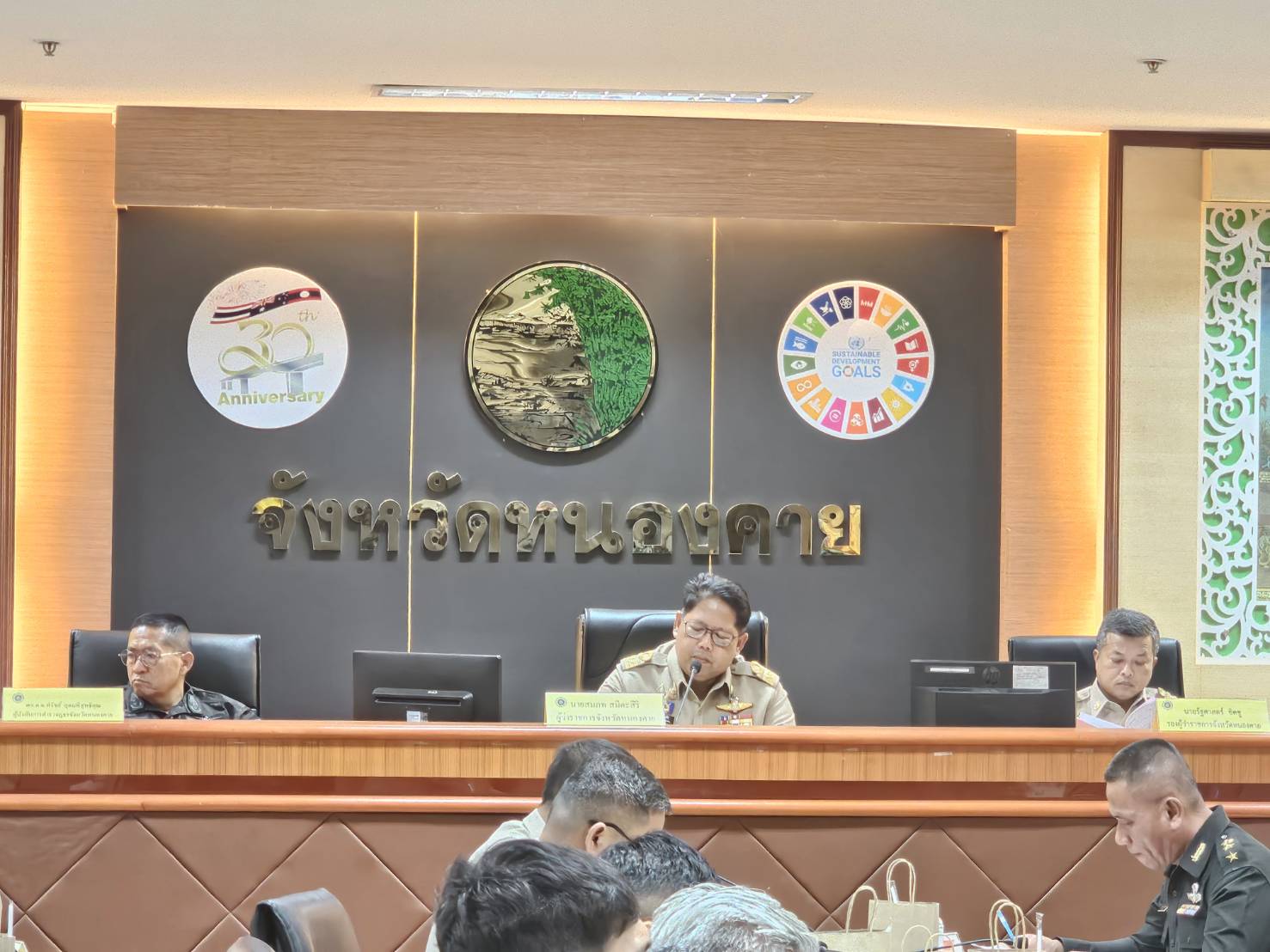 พช.หนองคาย ร่วมประชุมเร่งรัดติดตามการดำเนินงานป้องกัน ปราบปราม และแก้ไขปัญหายาเสพติดในพื้นที่ ระยะเร่งด่วน 3 เดือน (มิ.ย.-ส.ค.67)