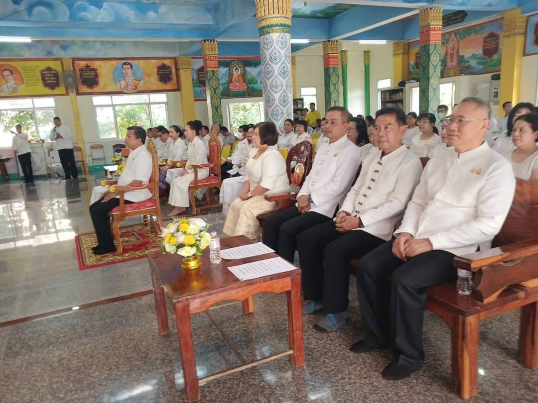 พช.หนองคาย ร่วมพิธีเจริญพระพุทธมนต์เพื่อสวดสาธยาย ถวายเป็นพระราชกุศลถวายพระพรชัยมงคลแด่สมเด็จพระเจ้าลูกเธอเจ้าฟ้าพัชรกิตติยาภา นเรนทิราเทพยวดี กรมหลวงราชสาริณีสิริพัชร มหาวัชรราชธิดา