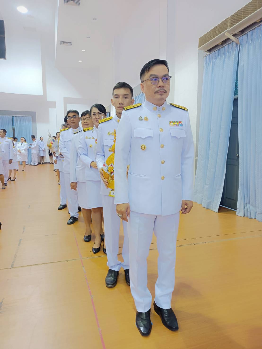 พช.หนองคาย ร่วมพิธีถวายเครื่องราชสักการะและวางพานพุ่ม และจุดเทียนชัยถวายพระพร สมเด็จพระนางเจ้าสิริกิตติ์ พระบรมราชินีนาถ พระบรมราชชนนีพันปีหลวง เนื่องในโอกาสวันเฉลิมพระชนมพรรษา 12 สิงหาคม 2567