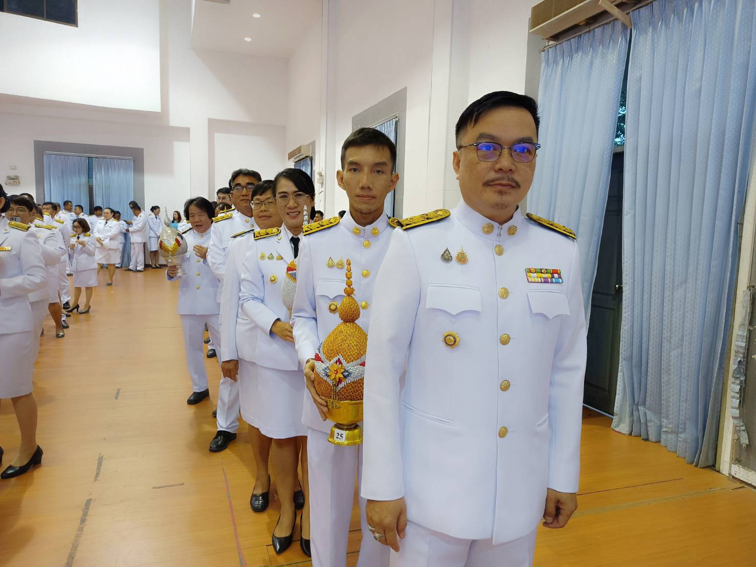 พช.หนองคาย ร่วมพิธีถวายเครื่องราชสักการะและวางพานพุ่ม และจุดเทียนชัยถวายพระพร สมเด็จพระนางเจ้าสิริกิตติ์ พระบรมราชินีนาถ พระบรมราชชนนีพันปีหลวง เนื่องในโอกาสวันเฉลิมพระชนมพรรษา 12 สิงหาคม 2567