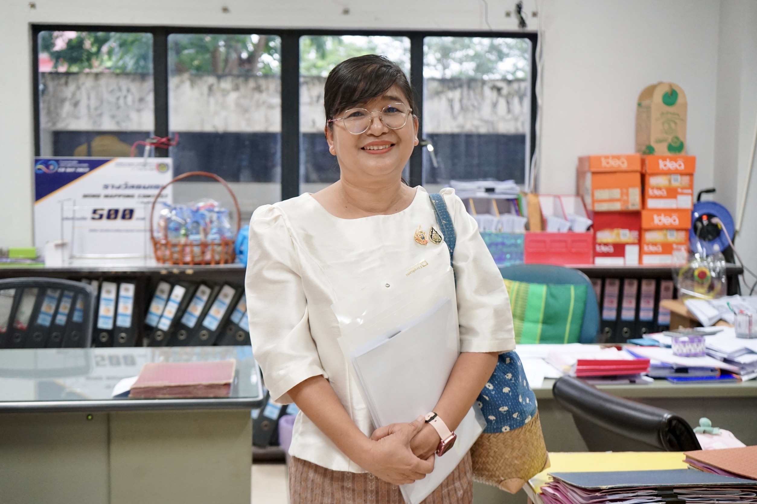 หัวหน้าผู้ตรวจราชการกรมการพัฒนาชุมชน(นางทัศนีย์ ชัยคุณแสง) พบปะ ให้กำลังใจ เจ้าหน้าที่พัฒนาชุมชน สำนักงานพัฒนาชุมชนจังหวัดหนองคาย ในโอกาสลงพื้นที่เพื่อตรวจติดตามฯ