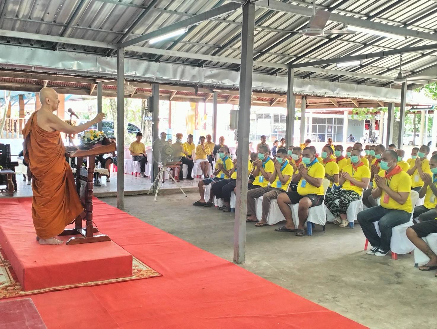 พช.หนองคาย ร่วมพิธีปิดโครงการฝึกอบรมช่วยเหลือผู้เสพ/ผู้ติดยาเสพติดของศูนย์ฟื้นฟูสภาพทางสังคมจังหวัดหนองคาย ประจำปีงบประมาณ พ.ศ.2567