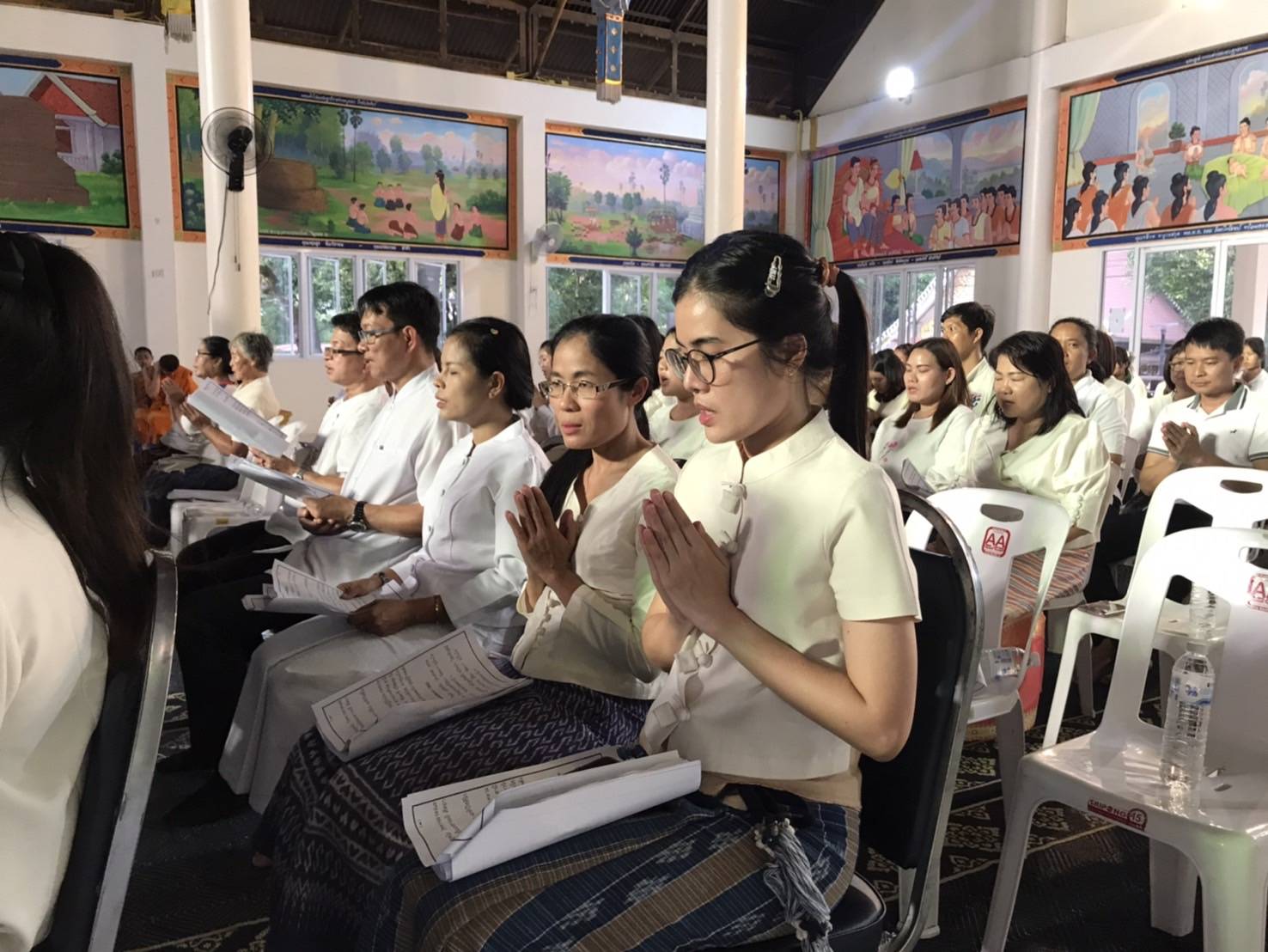 พช.หนองคาย ร่วมพิธีเจริญพระพุทธมนต์เพื่อสวดสาธยาย ถวายเป็นพระราชกุศลถวายพระพรชัยมงคลแด่ สมเด็จพระเจ้าลูกเธอ เจ้าฟ้าพัชรกิตติยาภา นเรนทิราเทพยวดี กรมหลวงราชสาริณีสิริพัชร มหาวัชรราชธิดา