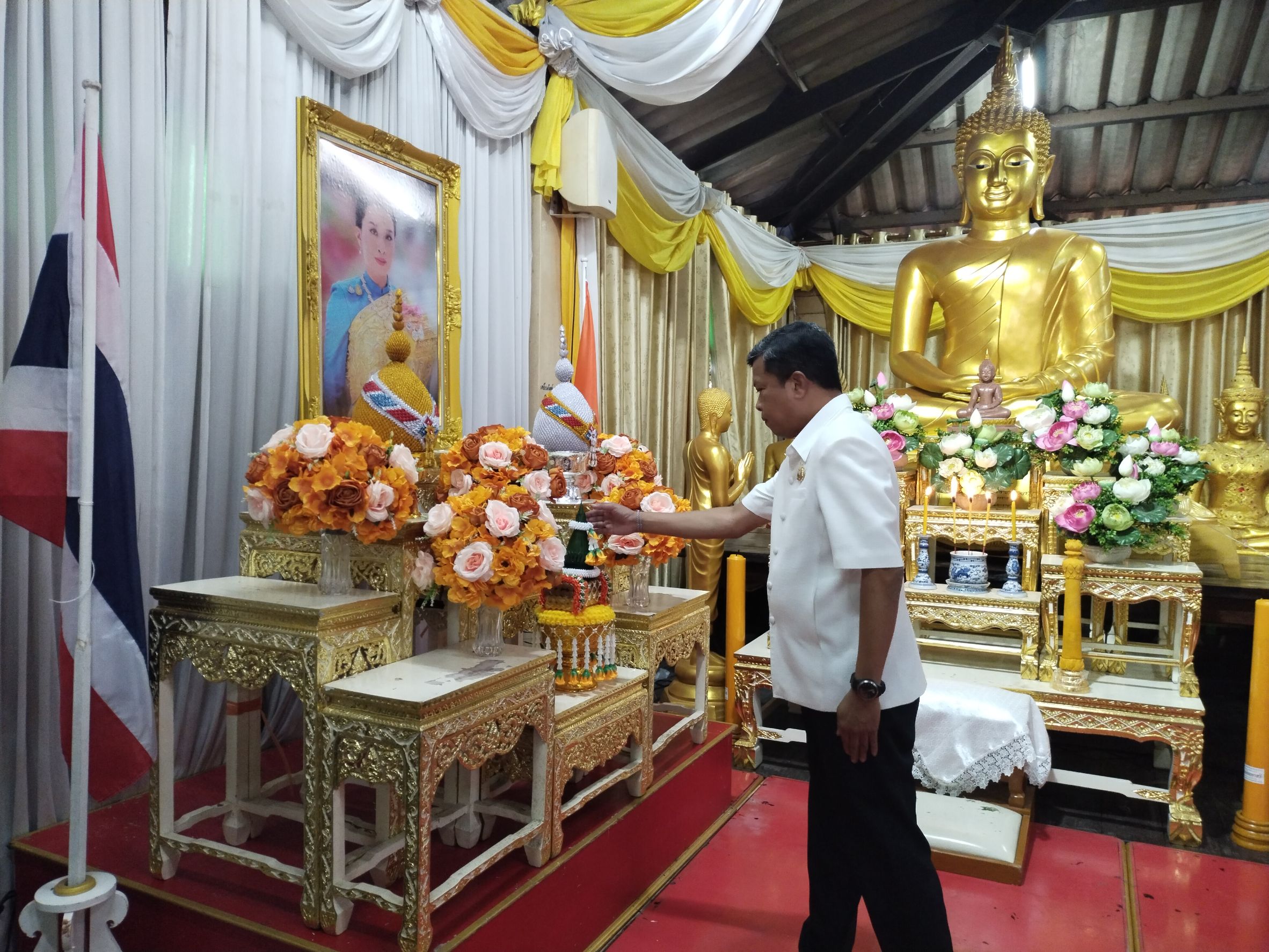 พช.หนองคาย ร่วมพิธีเจริญพระพุทธมนต์เพื่อสวดสาธยาย ถวายเป็นพระราชกุศลถวายพระพรชัยมงคลแด่ สมเด็จพระเจ้าลูกเธอ เจ้าฟ้าพัชรกิตติยาภา นเรนทิราเทพยวดี กรมหลวงราชสาริณีสิริพัชร มหาวัชรราชธิดา