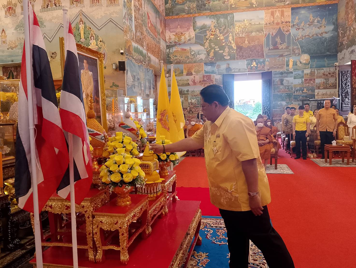 พช.หนองคาย ร่วมพิธีเจริญพระพุทธมนต์และการเจริญจิตตภาวนาถวายพระพรชัยมงคล แด่พระบาทสมเด็จพระเจ้าอยู่หัว เนื่องในโอกาสมหามงคลเฉลิมพระชนมพรรษา 6 รอบ 28 กรกฎาคม 2567