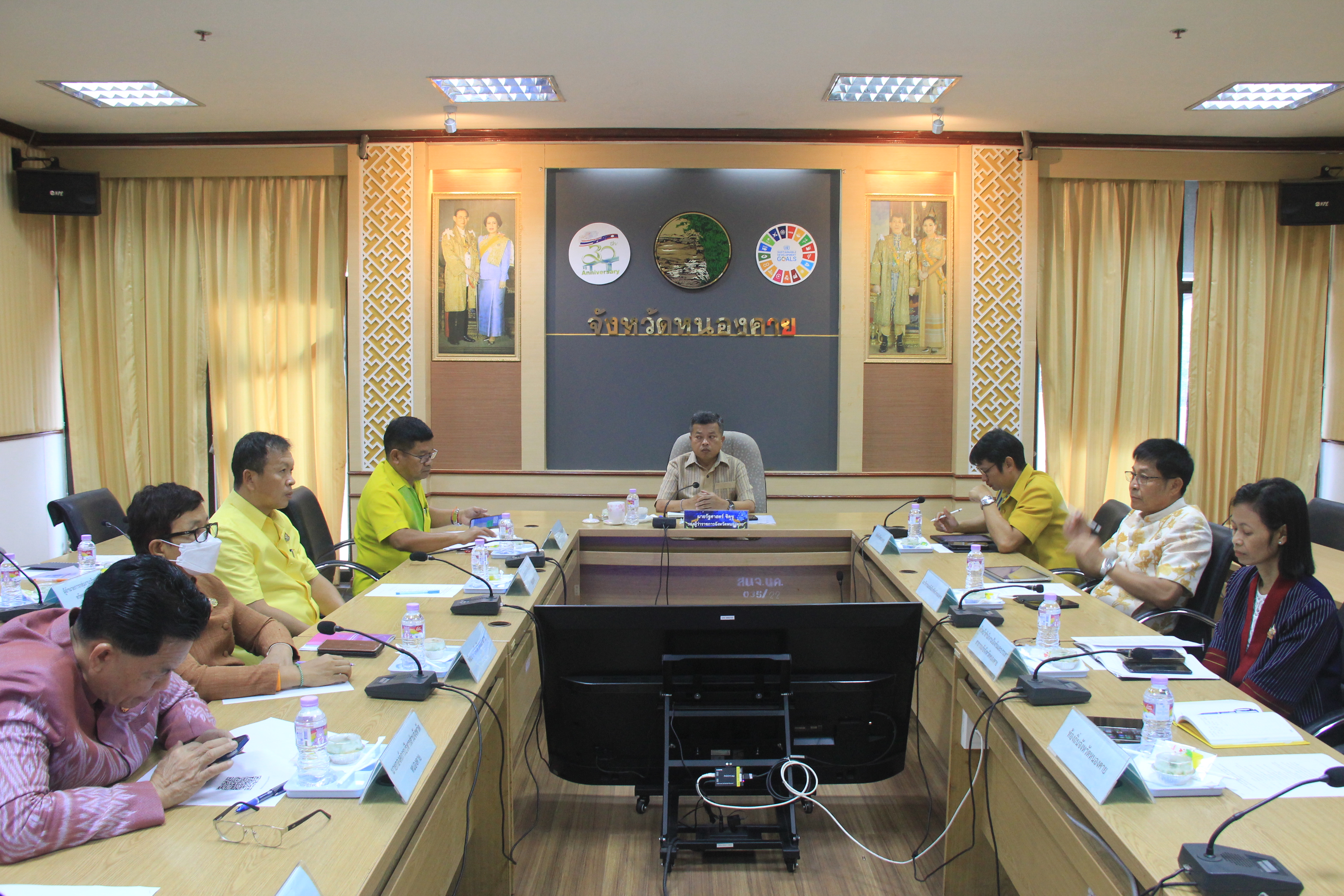 พช.หนองคาย ร่วมการประชุมมอบนโยบายของผู้บริหารกระทรวงมหาดไทย ประจำปีงบประมาณ พ.ศ. 2568 ผ่านระบบวีดิทัศน์ทางไกล (VCS)