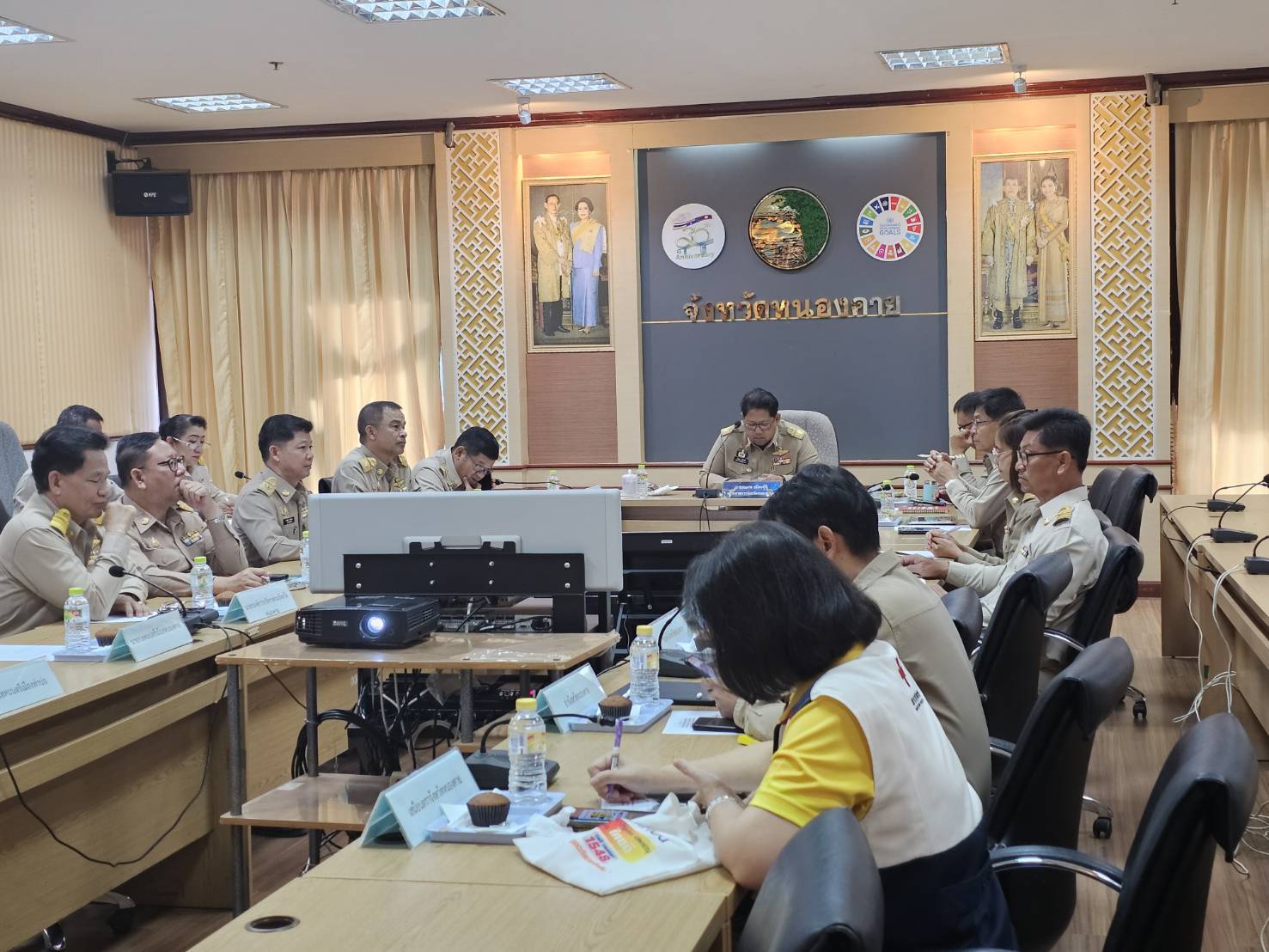 พช.หนองคาย ร่วมการประชุมผู้บริหารระดับสูงของกระทรวงมหาดไทย ผ่านระบบวีดิทัศน์ทางไกล (VCS)