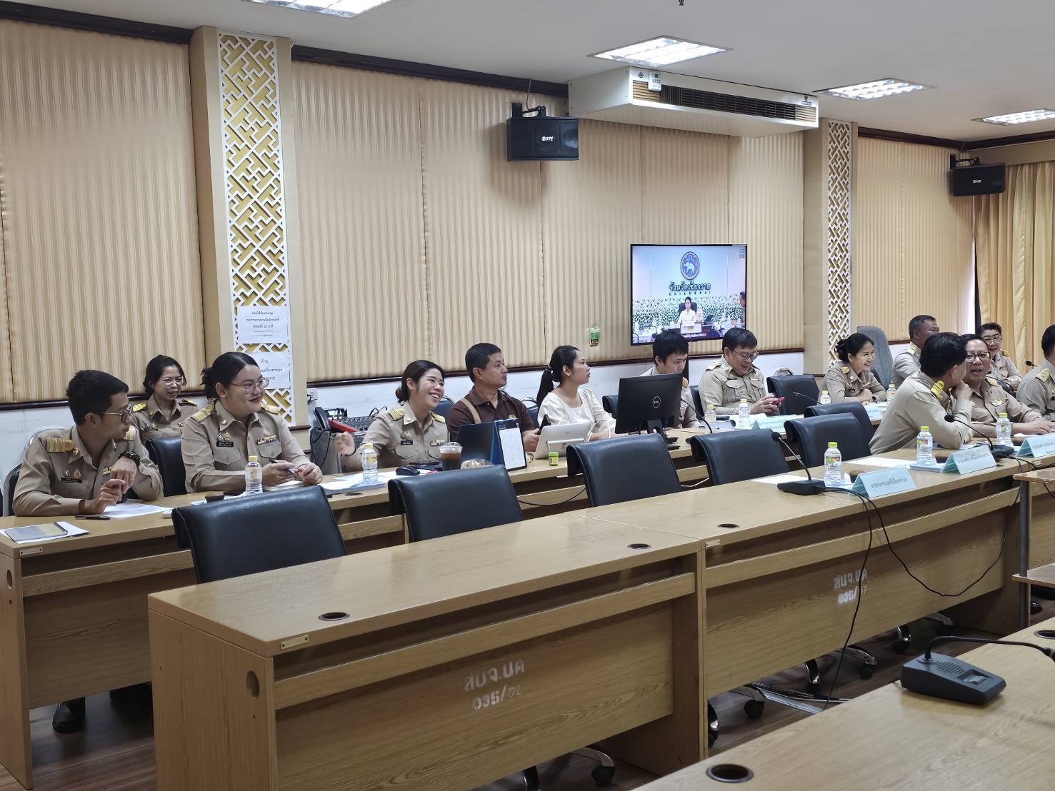 พช.หนองคาย ร่วมการประชุมผู้บริหารระดับสูงของกระทรวงมหาดไทย ผ่านระบบวีดิทัศน์ทางไกล (VCS)