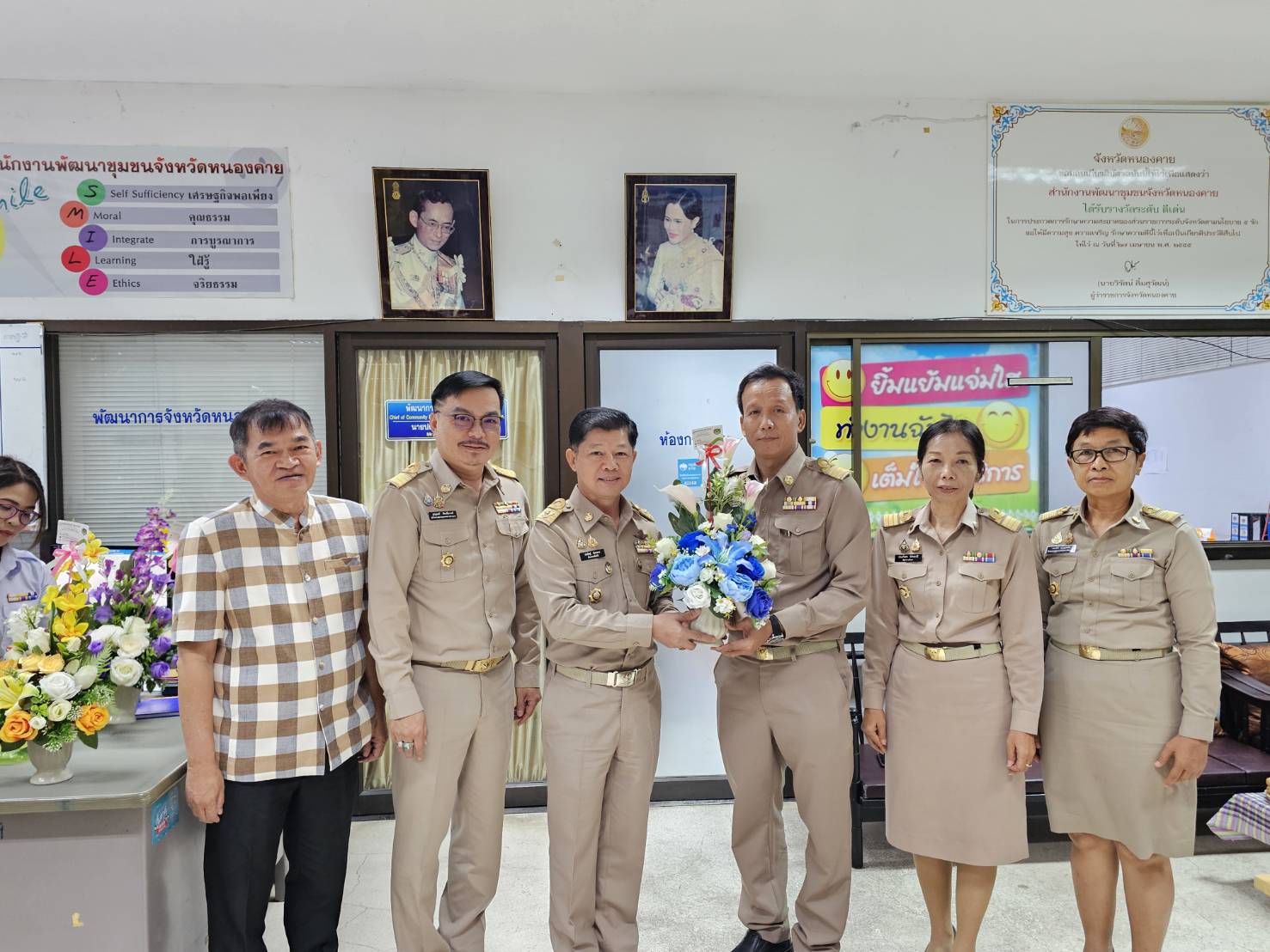 พช.หนองคาย ต้อนรับข้าราชการที่ได้รับคำสั่งแต่งตั้งย้ายมาปฏิบัติหน้าที่ ณ จังหวัดหนองคาย