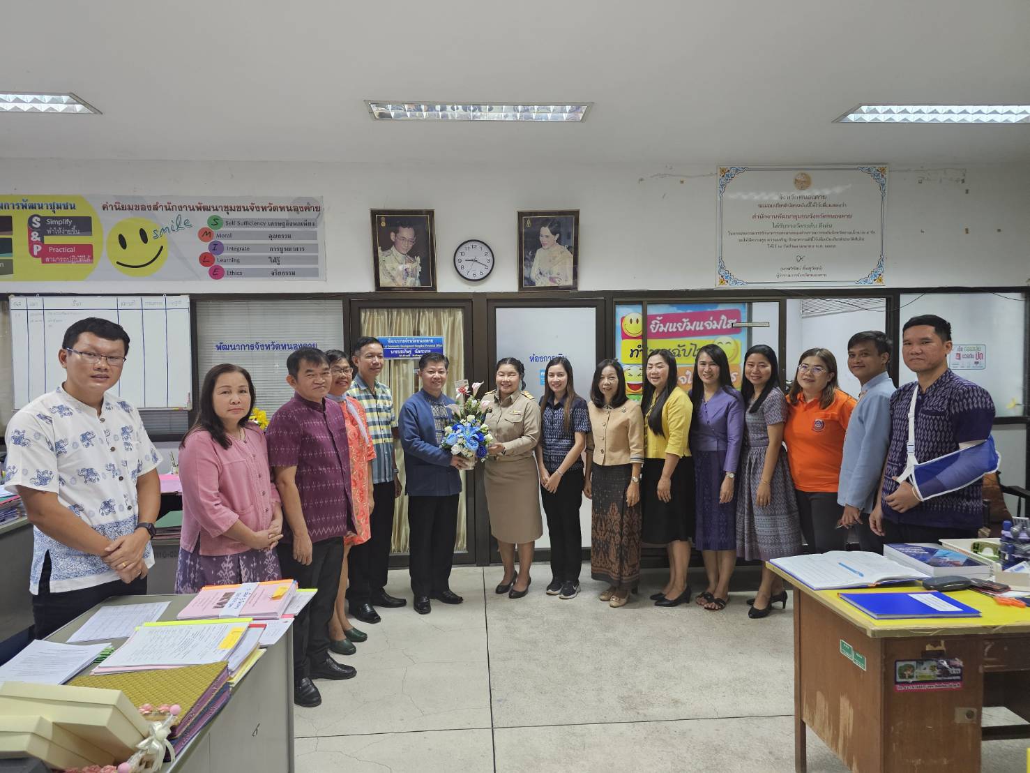 พช.หนองคาย ต้อนรับข้าราชการที่ได้รับคำสั่งแต่งตั้งย้ายมาปฏิบัติหน้าที่ ณ สำนักงานพัฒนาชุมชนจังหวัดหนองคาย