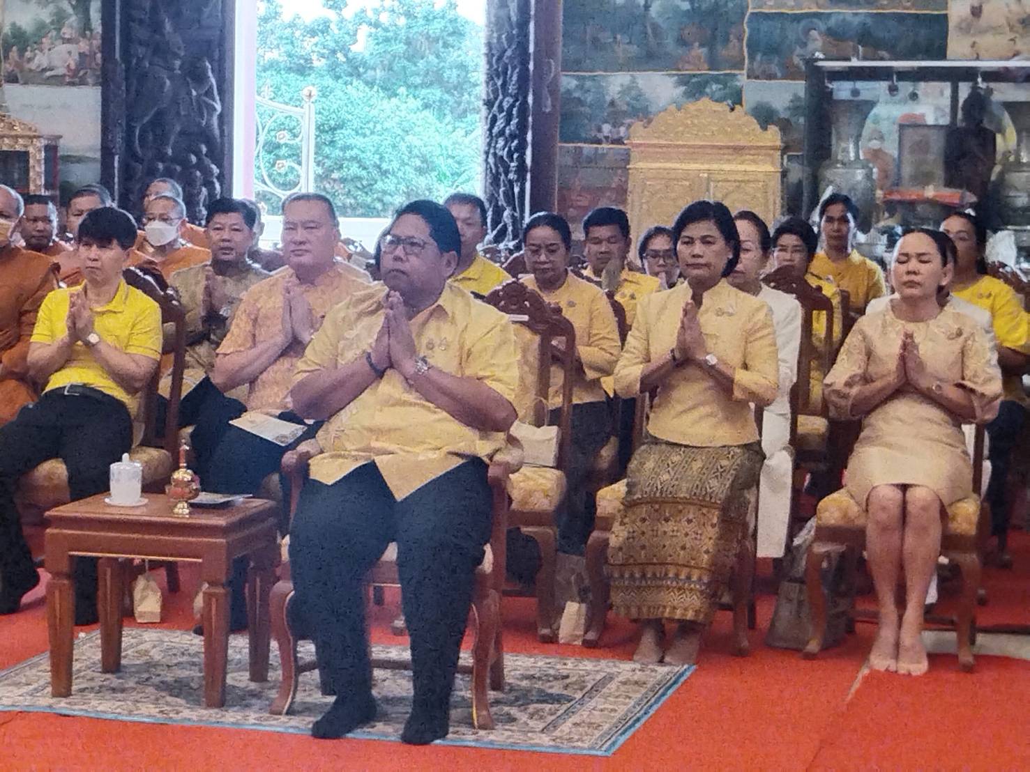 พช.หนองคาย ร่วมพิธีเจริญพระพุทธมนต์และการเจริญจิตตภาวนาถวายพระพรชัยมงคล แด่พระบาทสมเด็จพระเจ้าอยู่หัว เนื่องในโอกาสมหามงคลเฉลิมพระชนมพรรษา 6 รอบ 28 กรกฎาคม 2567