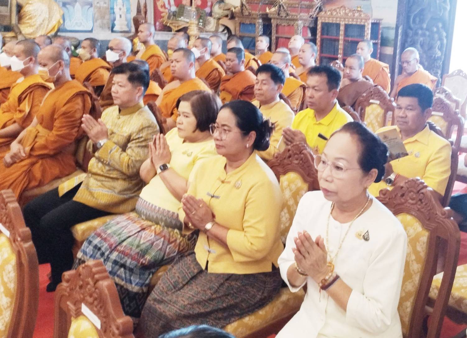 พช.หนองคาย ร่วมพิธีเจริญพระพุทธมนต์และการเจริญจิตตภาวนาถวายพระพรชัยมงคล แด่พระบาทสมเด็จพระเจ้าอยู่หัว เนื่องในโอกาสมหามงคลเฉลิมพระชนมพรรษา 6 รอบ 28 กรกฎาคม 2567