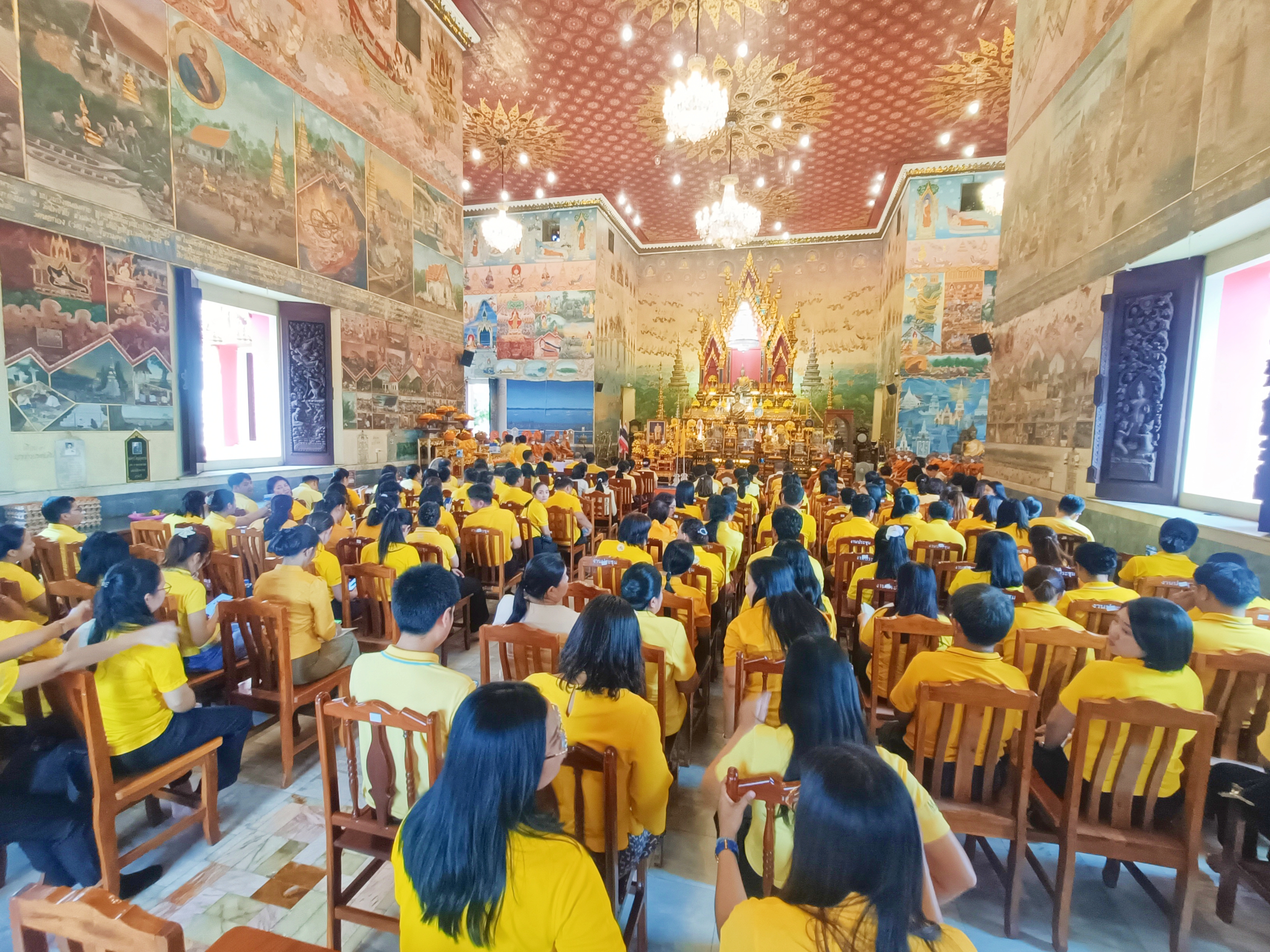 พช.หนองคาย ร่วมพิธีเจริญพระพุทธมนต์และการเจริญจิตตภาวนาถวายพระพรชัยมงคล แด่พระบาทสมเด็จพระเจ้าอยู่หัว เนื่องในโอกาสมหามงคลเฉลิมพระชนมพรรษา 6 รอบ 28 กรกฎาคม 2567