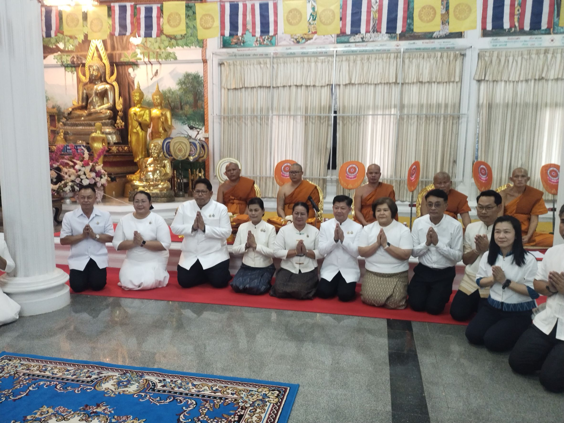 พช.หนองคาย ร่วมพิธีเจริญพระพุทธมนต์เพื่อสวดสาธยาย ถวายเป็นพระราชกุศลถวายพระพรชัยมงคลแด่ สมเด็จพระเจ้าลูกเธอ เจ้าฟ้าพัชรกิตติยาภา นเรนทิราเทพยวดี กรมหลวงราชสาริณีสิริพัชร มหาวัชรราชธิดา