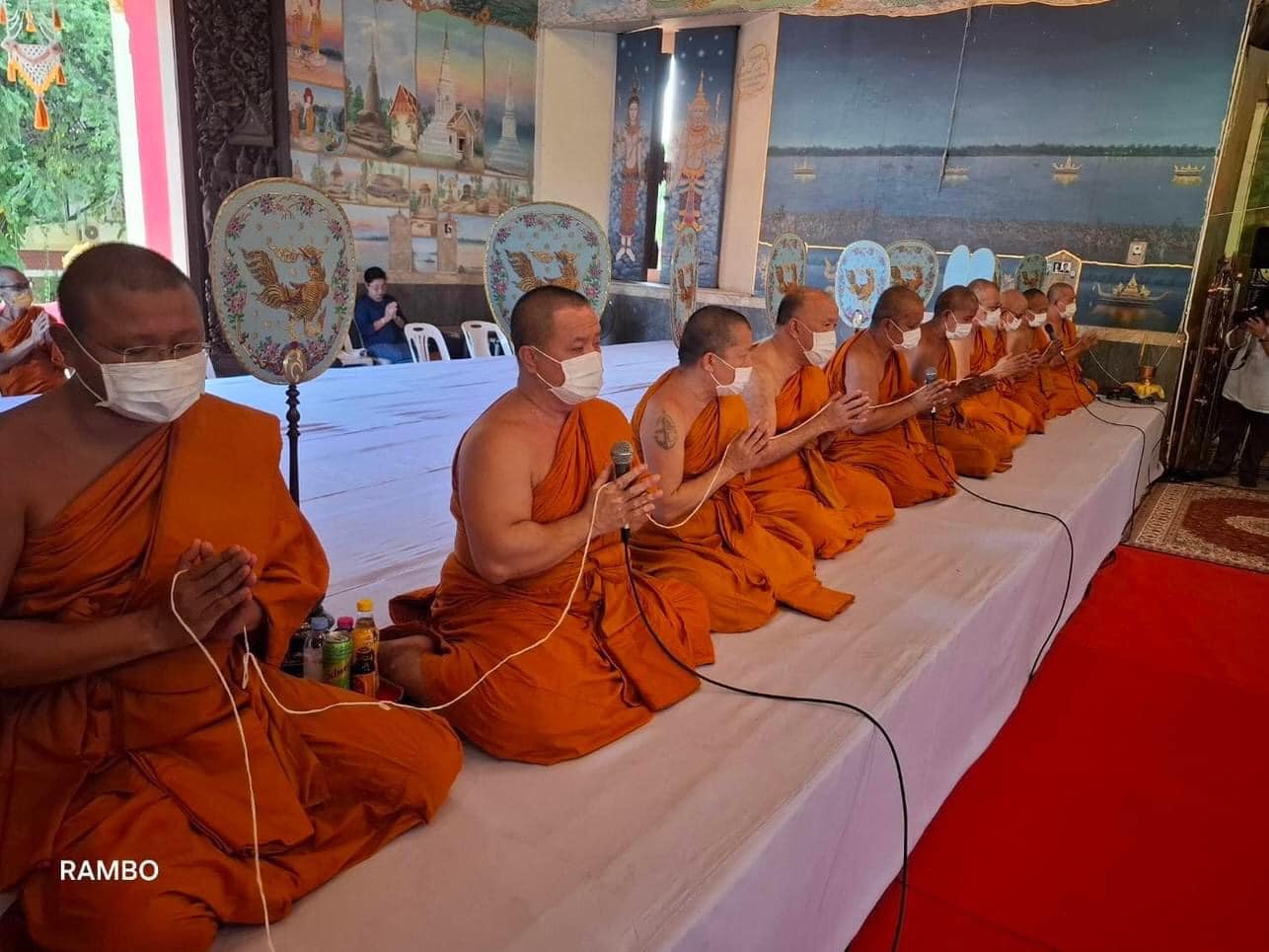 พช.หนองคาย ร่วมพิธีเจริญพระพุทธมนต์ สมโภชองค์พระกฐินพระราชทาน ณ พระอุโบสถวัดโพธิ์ชัย พระอารามหลวง
