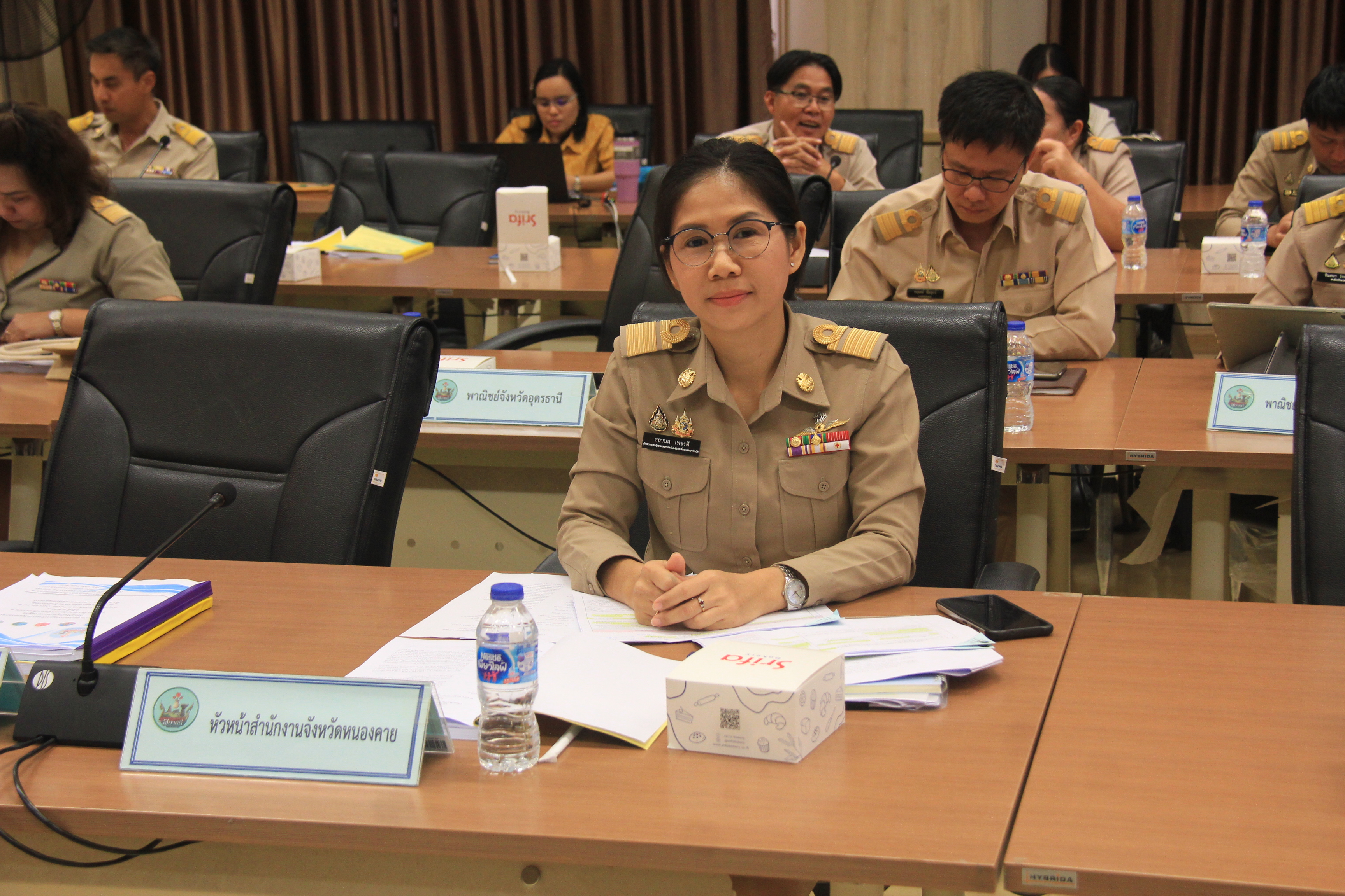 พช.หนองคาย ร่วมการประชุมคณะกรรมการร่วมภาครัฐและเอกชนเพื่อแก้ไขปัญหาทางเศรษฐกิจ กลุ่มจังหวัดภาคตะวันออกเฉียงเหนือตอนบน 1 (กรอ.กลุ่มจังหวัดฯ) ครั้งที่ 1/2568