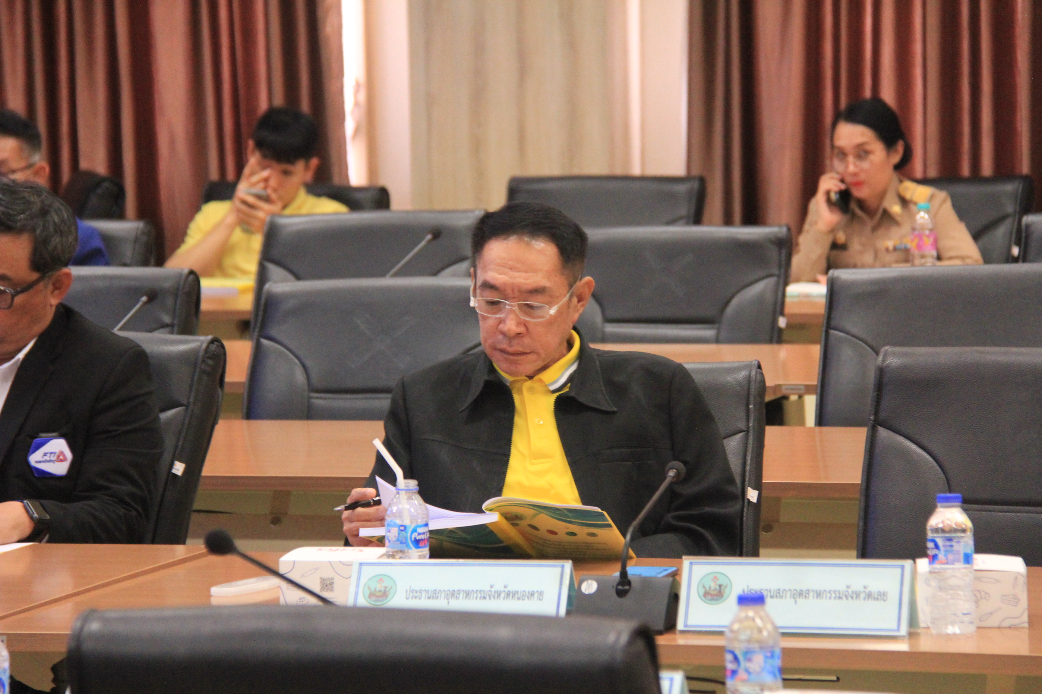 พช.หนองคาย ร่วมการประชุมคณะกรรมการร่วมภาครัฐและเอกชนเพื่อแก้ไขปัญหาทางเศรษฐกิจ กลุ่มจังหวัดภาคตะวันออกเฉียงเหนือตอนบน 1 (กรอ.กลุ่มจังหวัดฯ) ครั้งที่ 1/2568