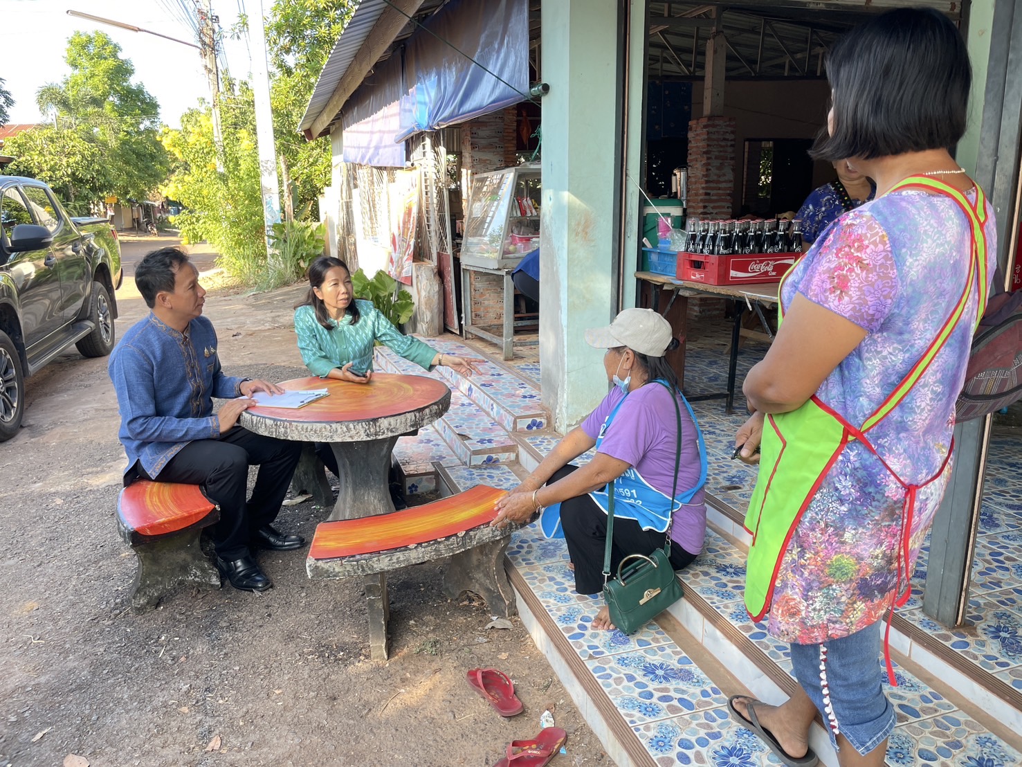 กองทุนฯ สตรี หนองคาย ลงพื้นที่ประเมินกลั่นกรองโครงการเงินทุนหมุนเวียน อำเภอสังคม อำเภอโพธิ์ตาก และอำเภอเมือง