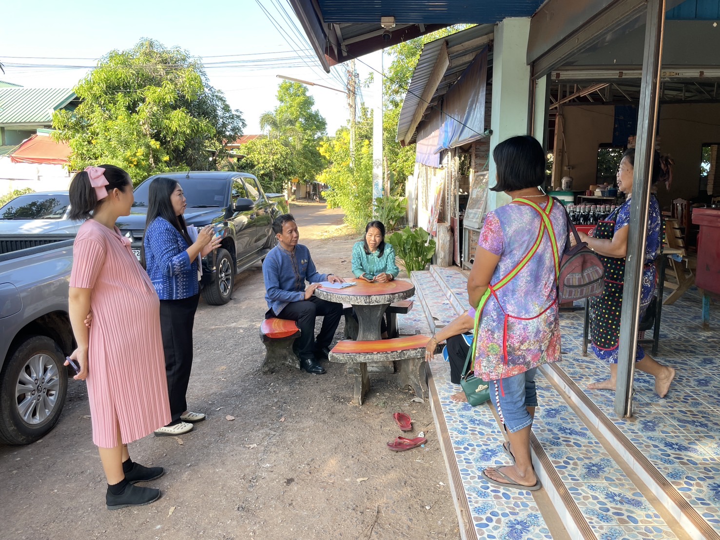 กองทุนฯ สตรี หนองคาย ลงพื้นที่ประเมินกลั่นกรองโครงการเงินทุนหมุนเวียน อำเภอสังคม อำเภอโพธิ์ตาก และอำเภอเมือง